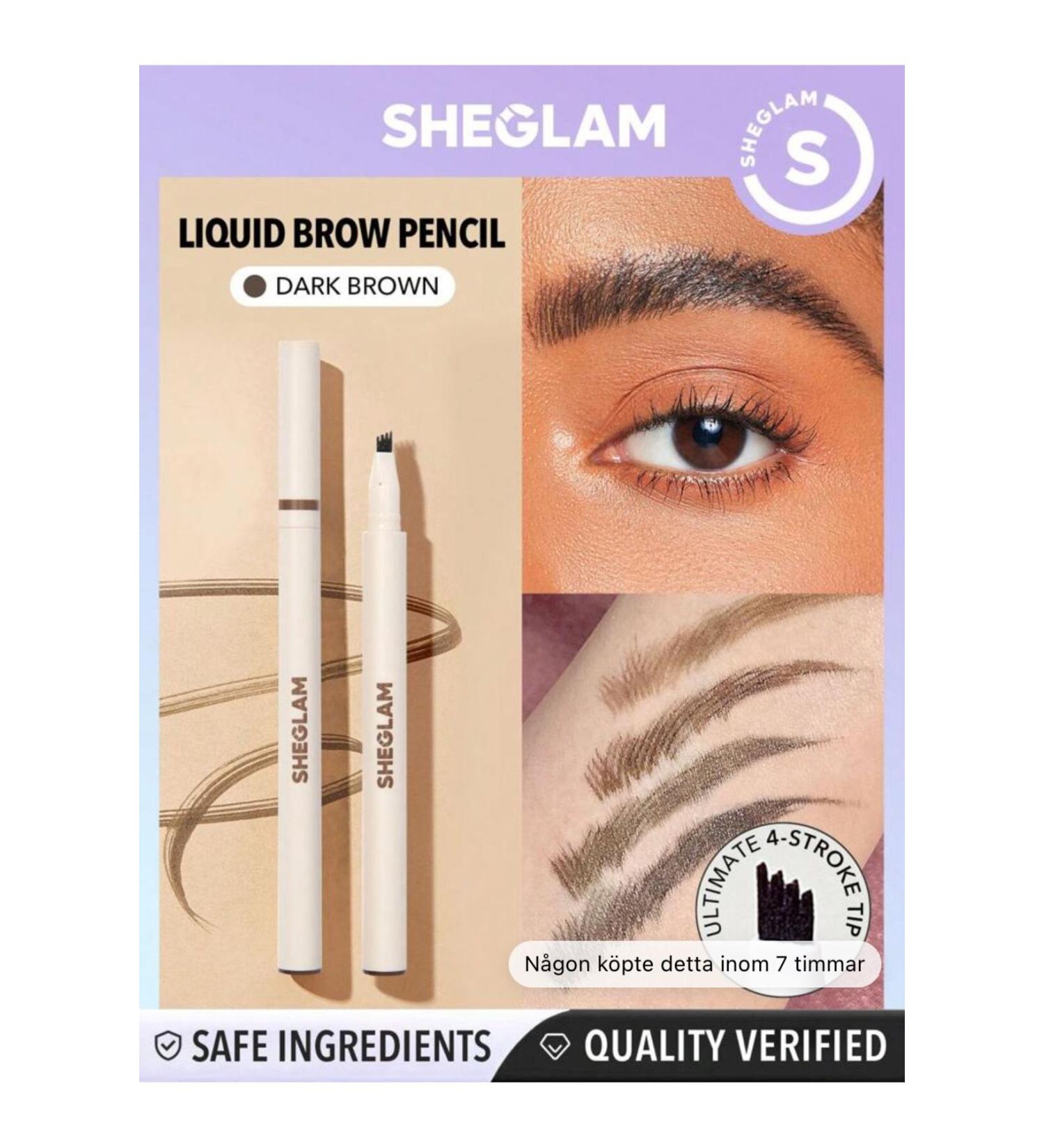 SHEGLAM COPY - Feather Better Liquid Eyebrow Pencil-Medium Brown - Buy Online on GoSupps.com