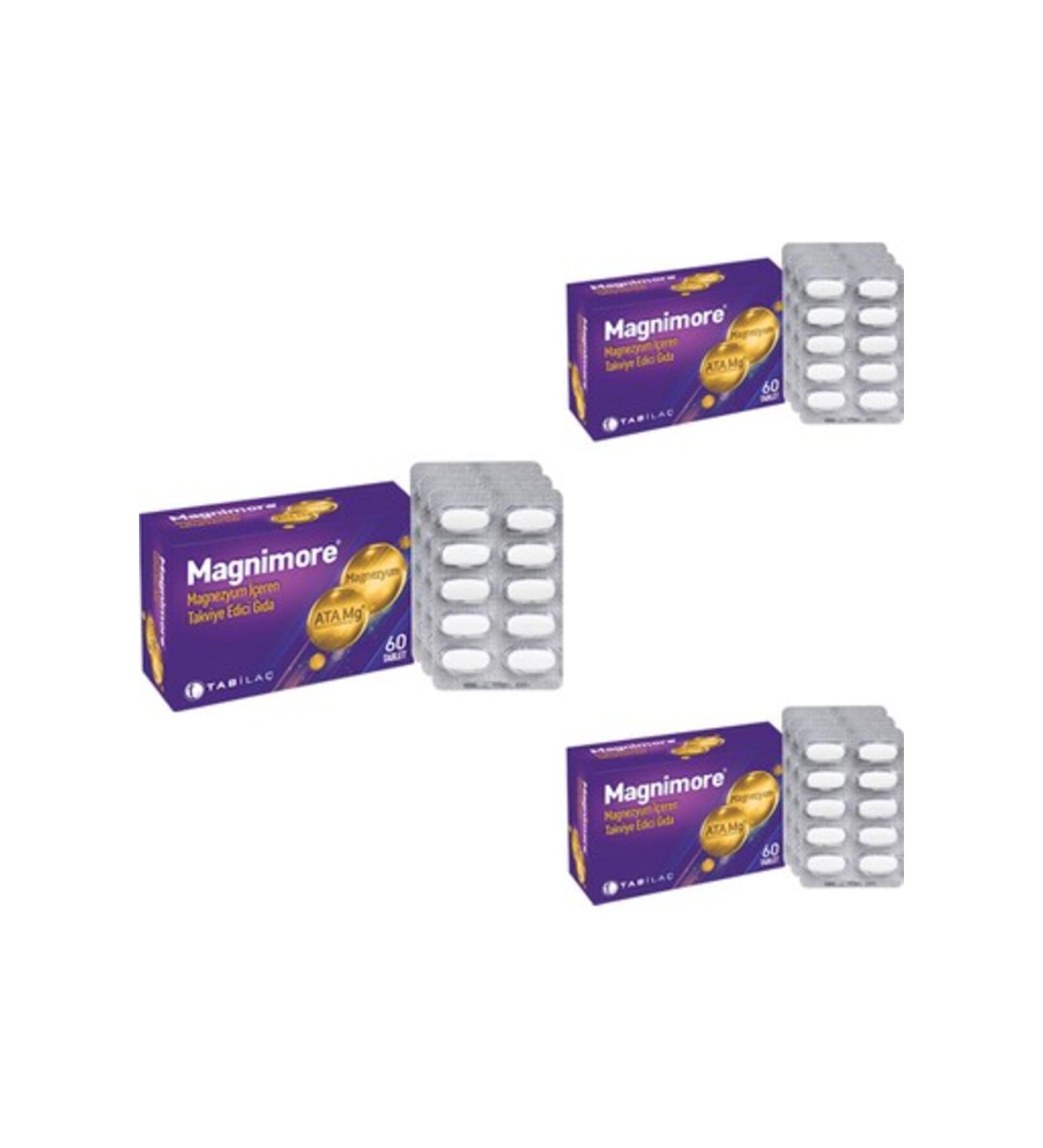 Magnimore Magnimore Food Supplement 60 Tablets 3pcs