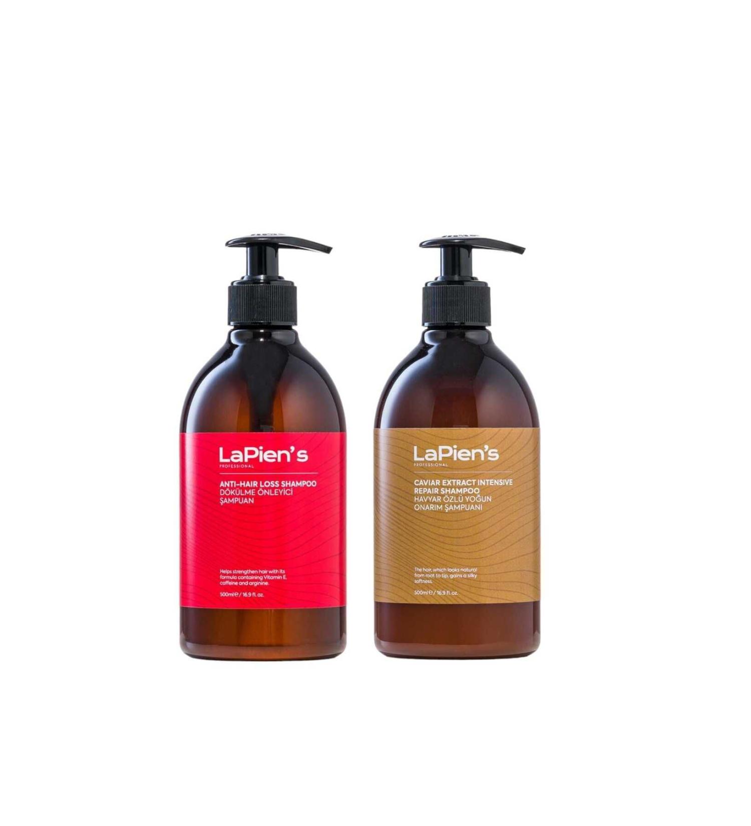 Lapien's Repair Shampoo for Damaged Processed and Falling Hair 500 ml Anti-Loss Shampoo 500 ml - Buy Online on GoSupps.com