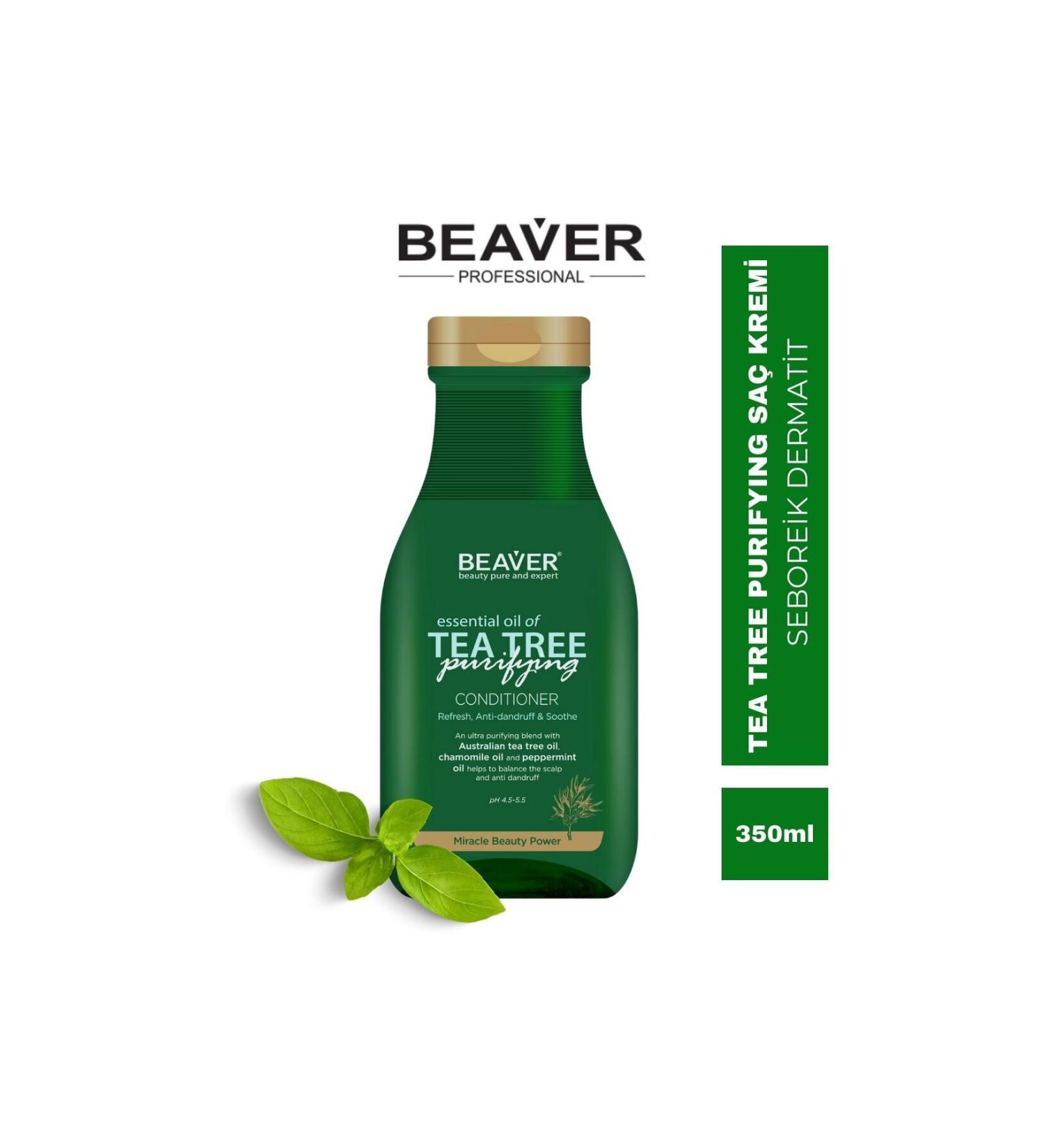 Beaver Tea Tree Shampoo 350 ml - Buy Online on GoSupps.com