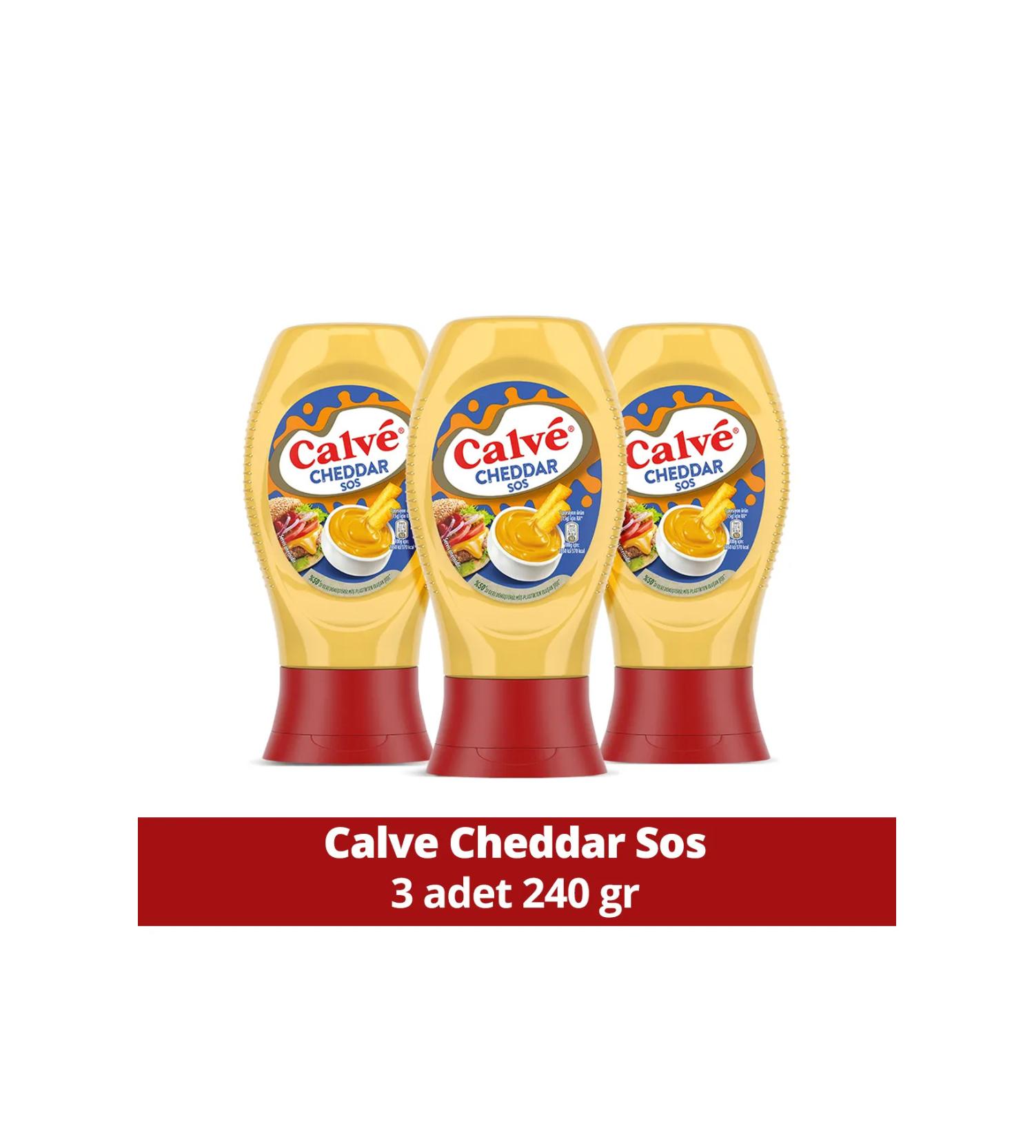 Calve Sauce Cheddar 240 gr X3 Pieces - Buy Online on GoSupps.com