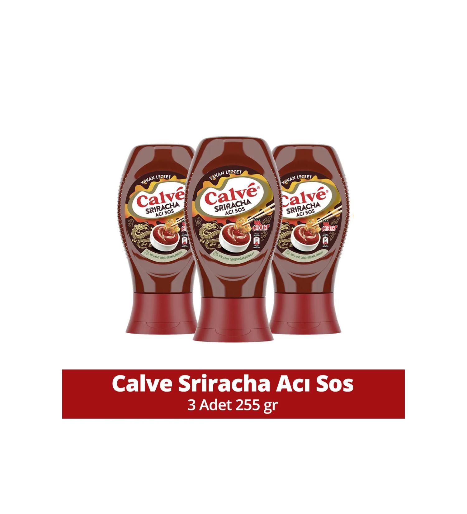 Calve Sriracha Hot Sauce Hot Flavor Very Hot 255 G X3 - Buy Online on GoSupps.com