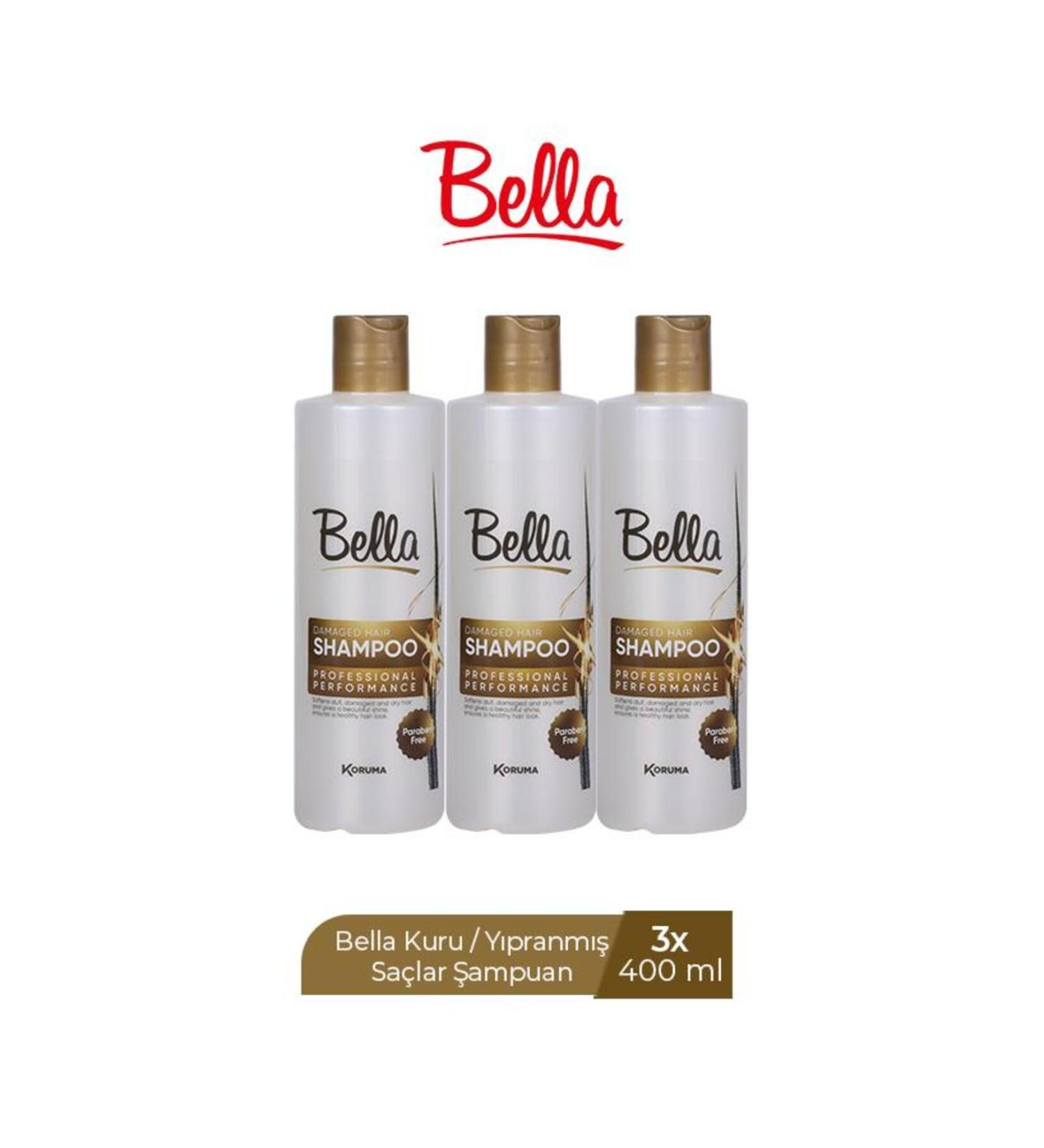 Bella BEAUTY SHAMPOO FOR DRY & DAMAGED HAIR X 3 PIECES