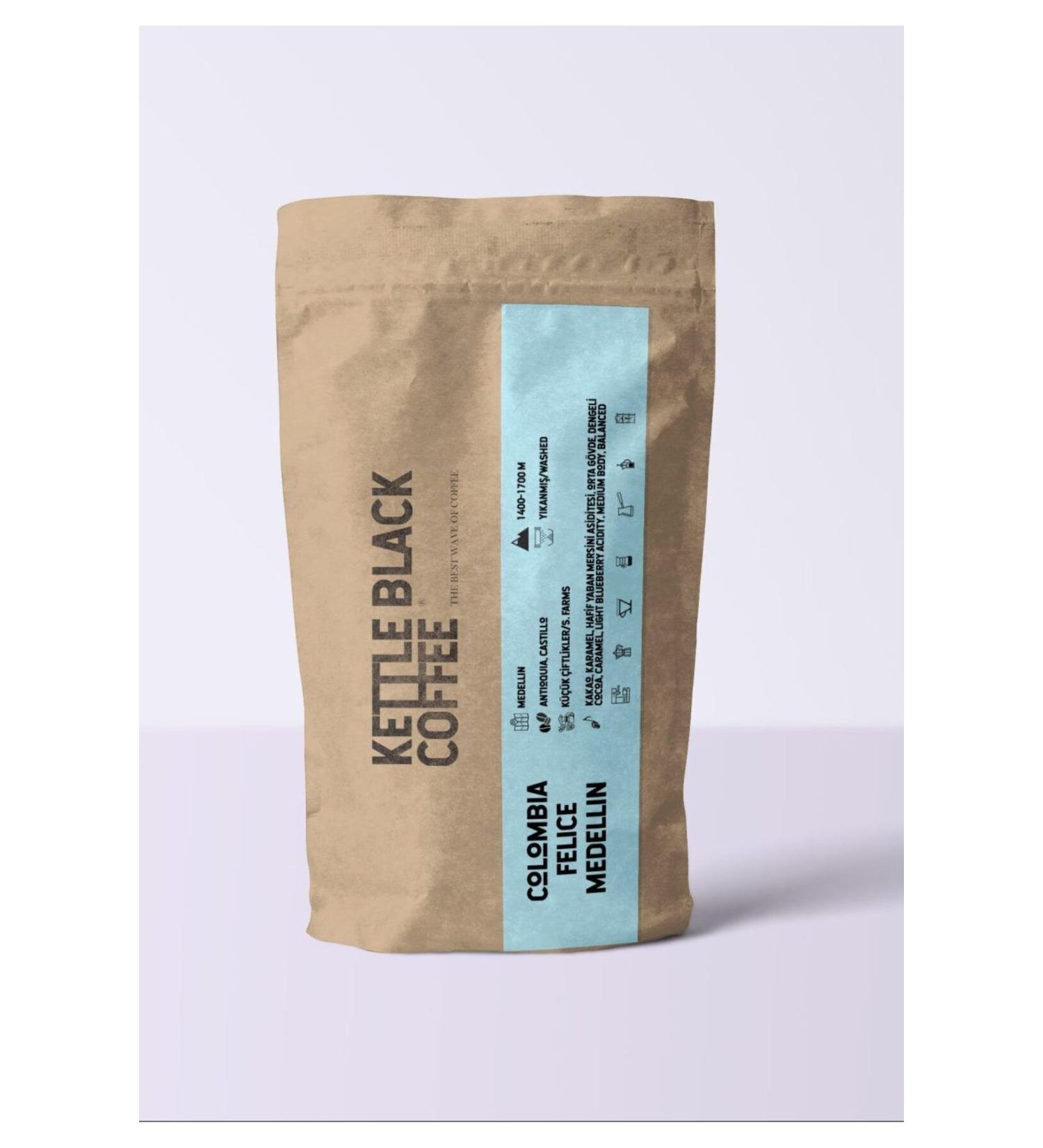kettle black coffee the best wave of coffee Colombia Felice Medellin 250gr.