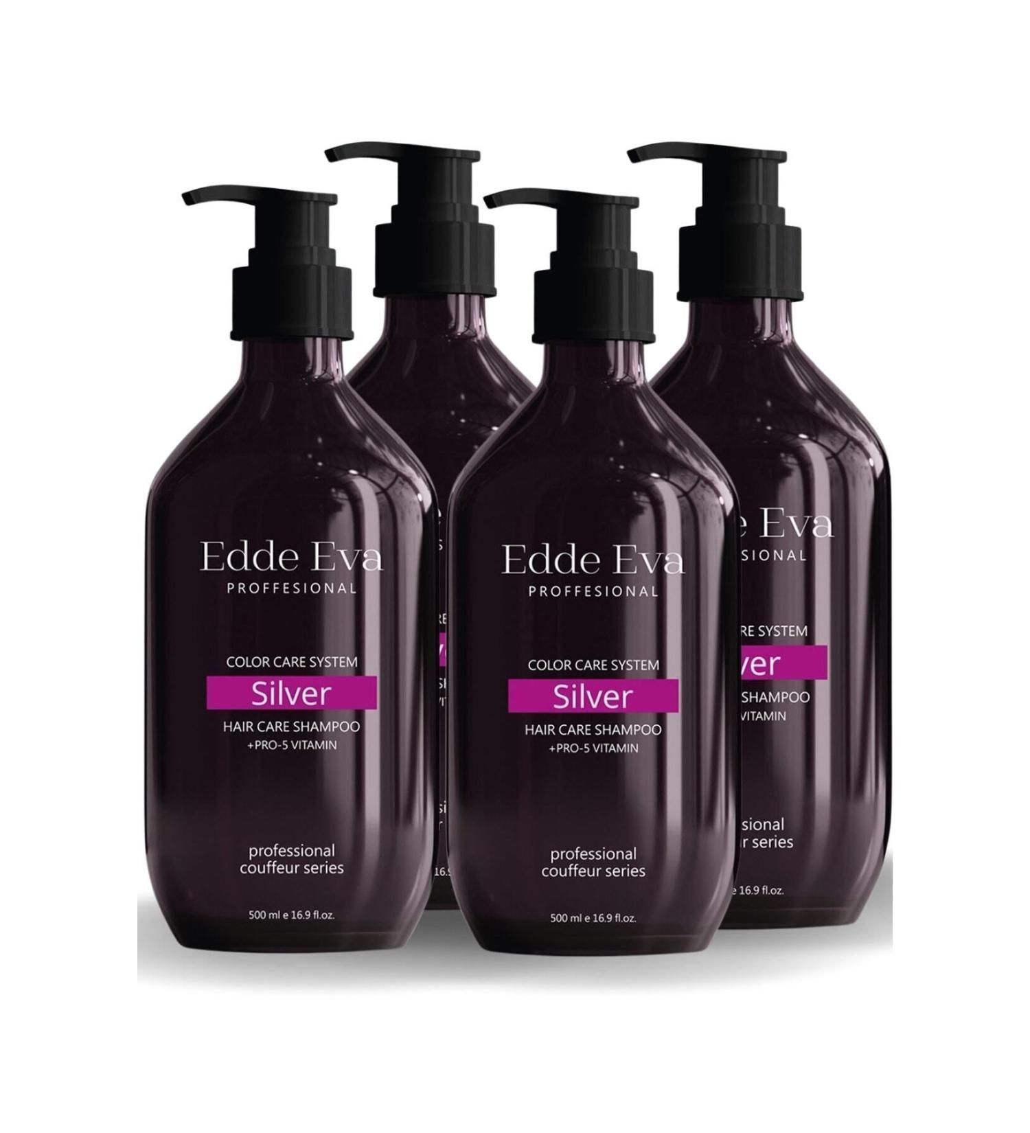 Edde Eva Silver Purple Shampoo 500ml 4-pack