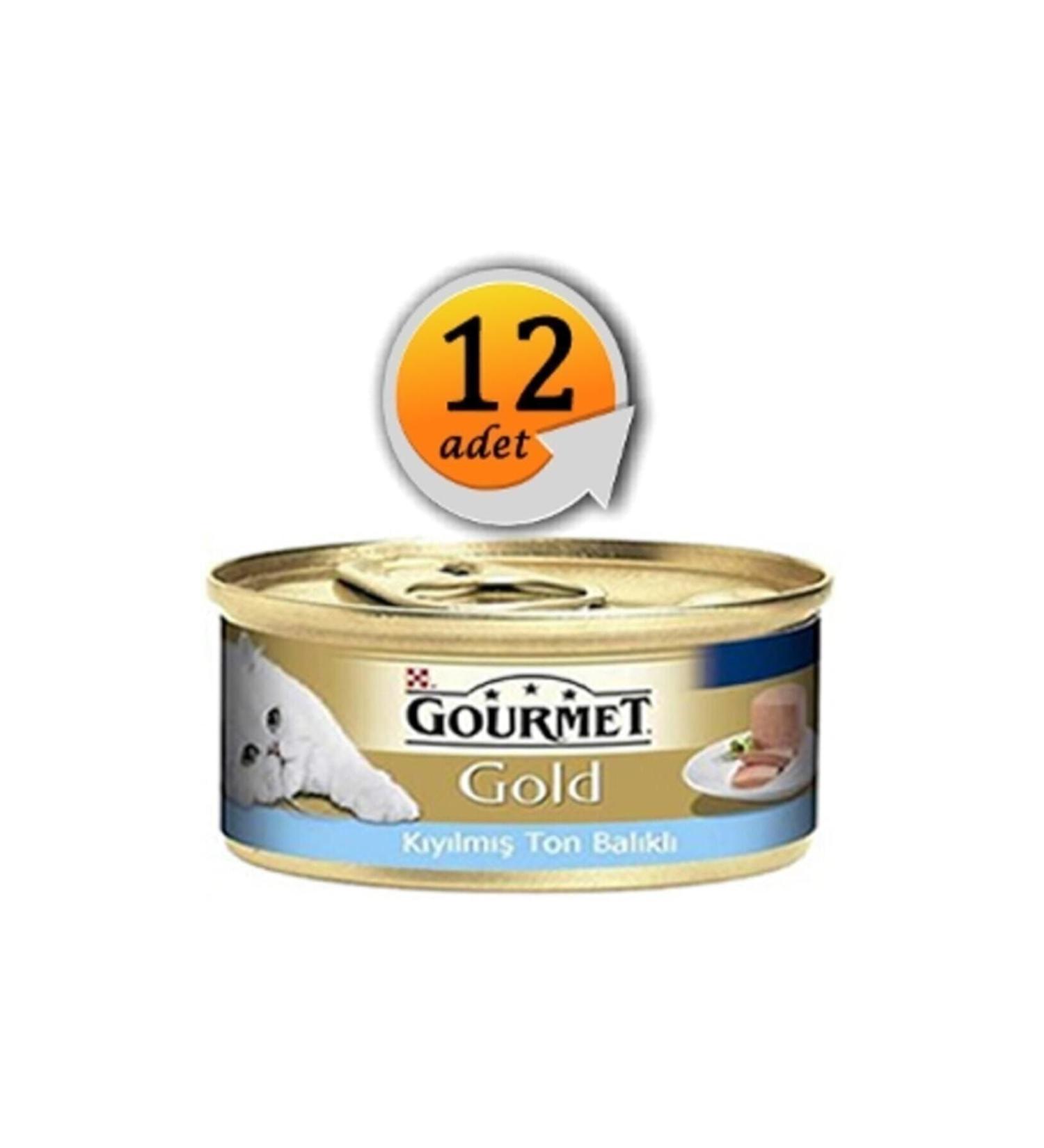 Gourmet Gold Minced Tuna Wet Cat Food 85gr 12al 10odecndst1020ggktb