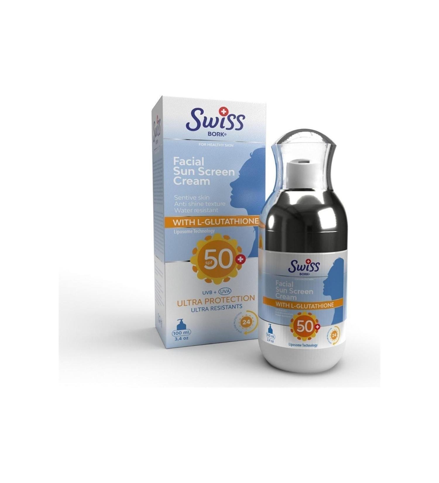 Bork Swiss Natural Bork Anti-Blemish Face Sunscreen (50+) 100ml