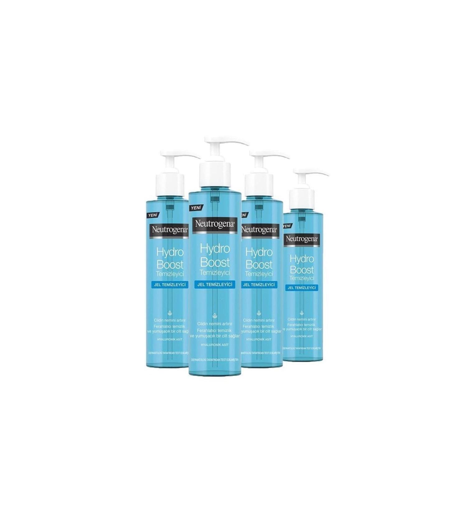 Neutrogena Hydro Boost Water Gel Cleanser 200 Ml X 4