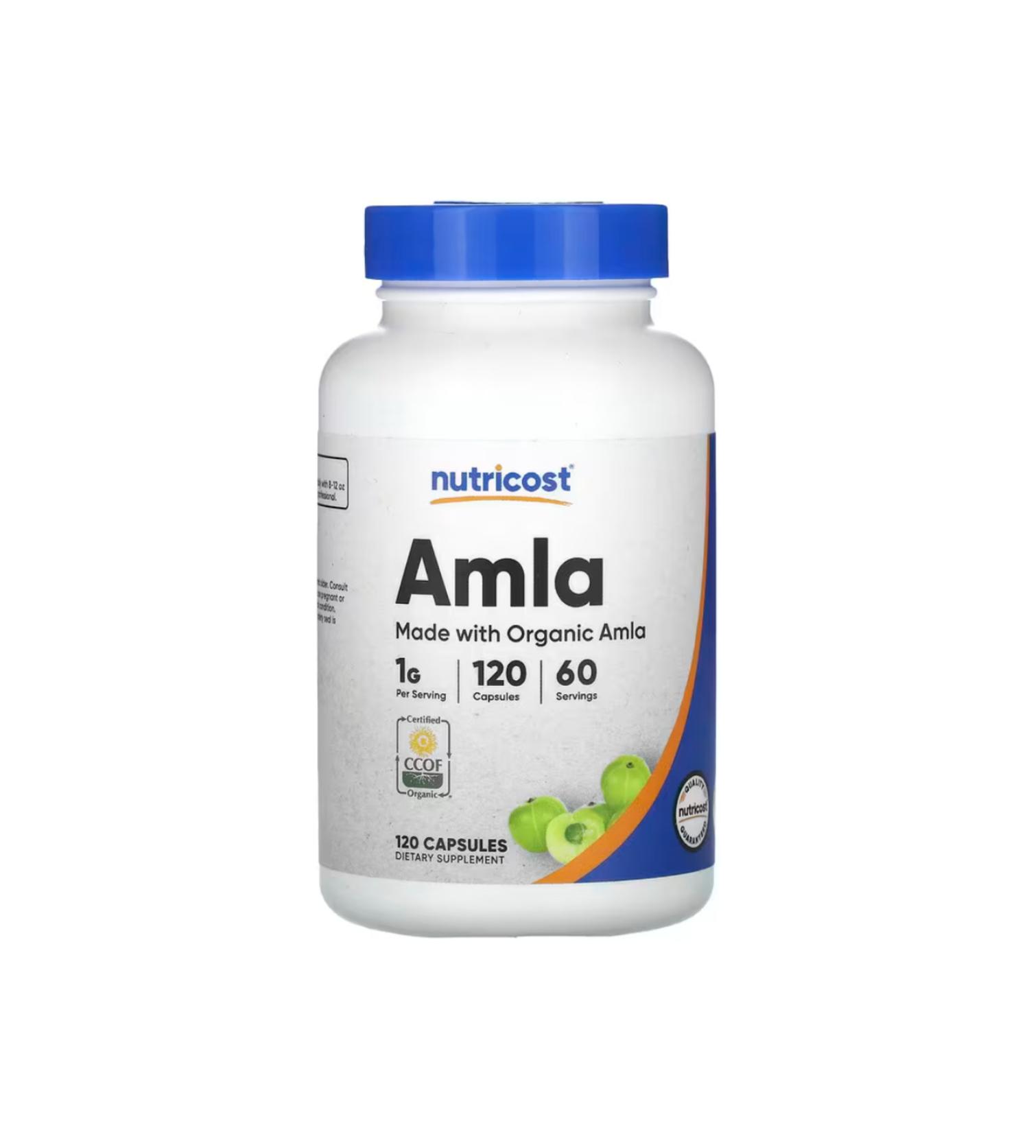Nutricost Amla 1000 mg 120 Capsules 500 mg Per Capsule