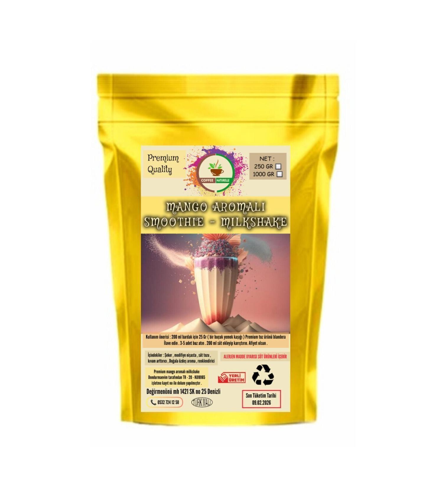 coffee Naturelle Mango - Milkshake & Smoothie 1 Kg - Buy Online on GoSupps.com