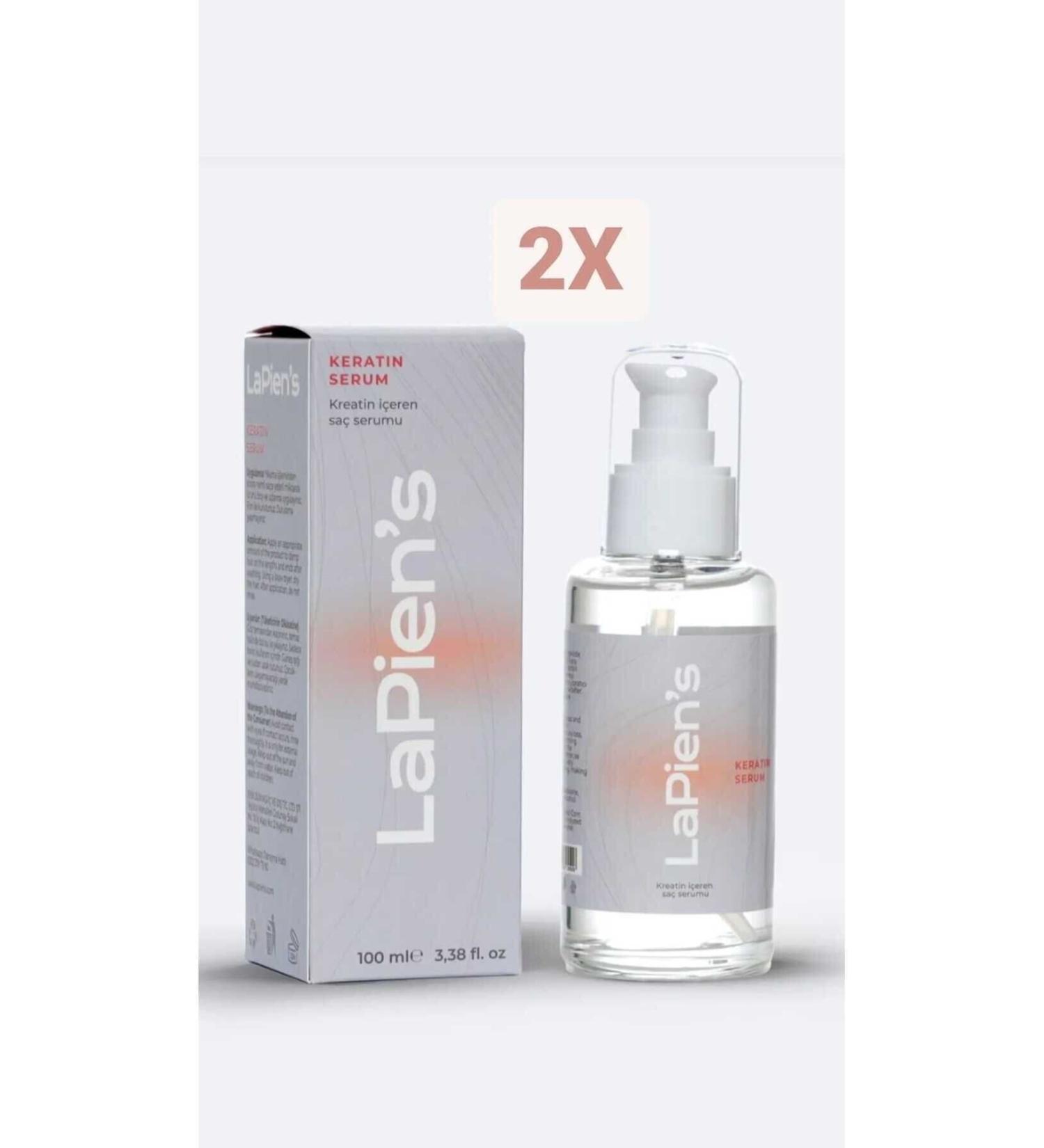 Lapien's Strengthening Keratin Care Oil for Extremely Damaged Thin and Fragile Hair 100 ml X 2pcs - Buy Online on GoSupps.com