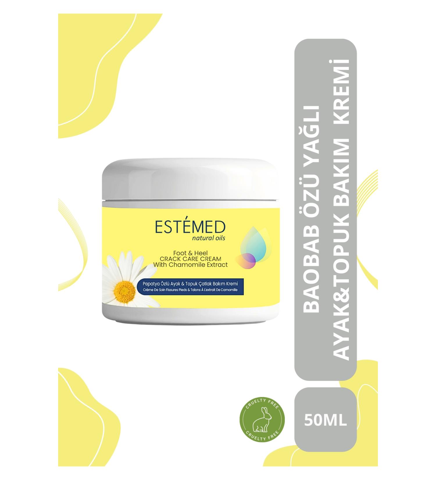 ESTEMED Foot & Heel Crack Care Cream & Foot&Heel Crack Care Cream With Aloe Vera 50 ml