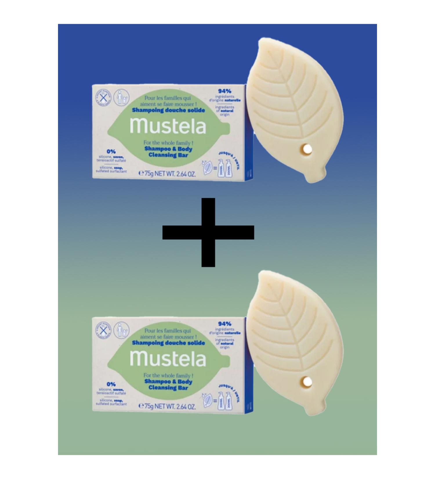 Mustela Solid Shampoo and Body Cleansing Bar 75gr X2