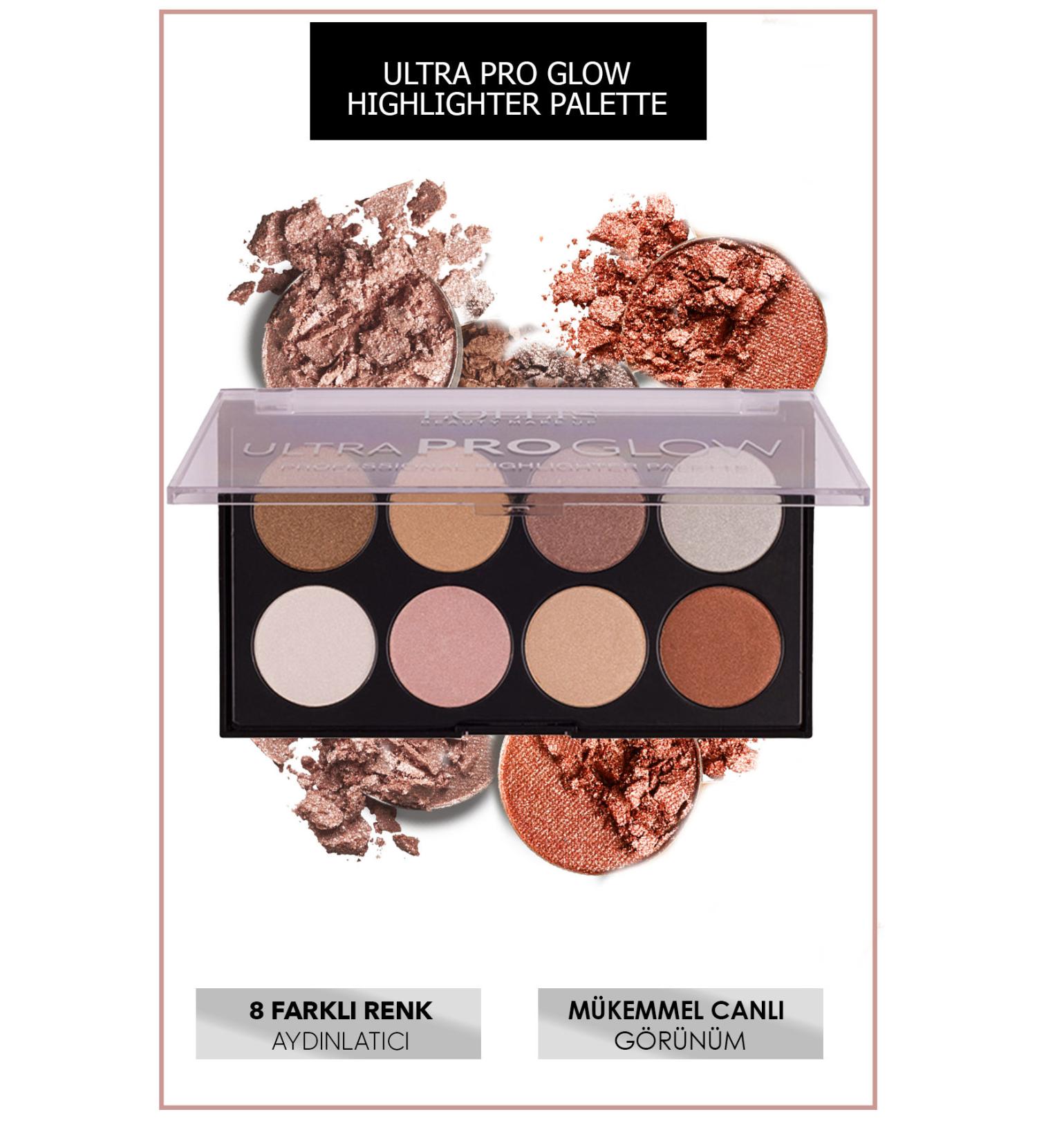 Lollis Ultra Pro Glow Professional Highlighter Palette 02 / Ultra Pro Glow Professional Highlighter Palette 02 - Buy Online on GoSupps.com