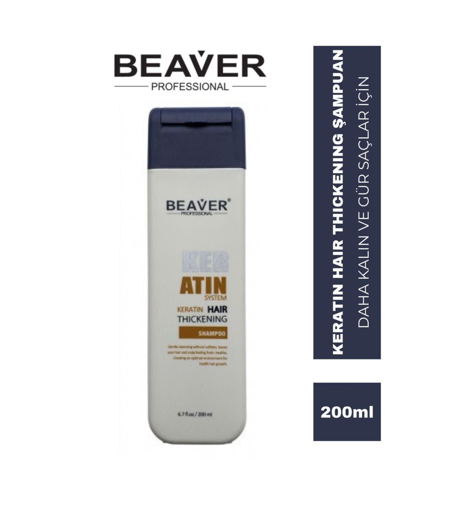 BEAVER PROFESSIONAL Beaver-keratin Hair Thickening Shampoo-200ml - Buy Online on GoSupps.com