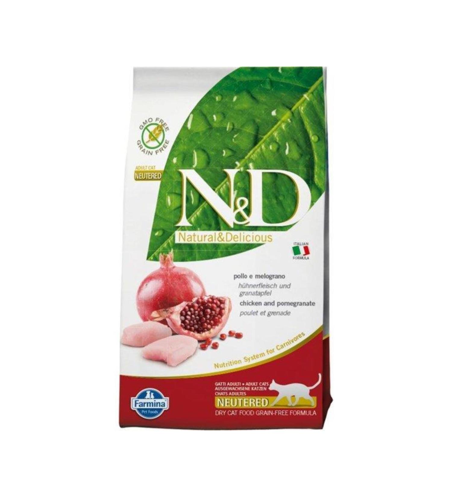 N & D Nd Cat Prime Sterilized Chicken & Pomegranate Cat Food 1.5 Kg