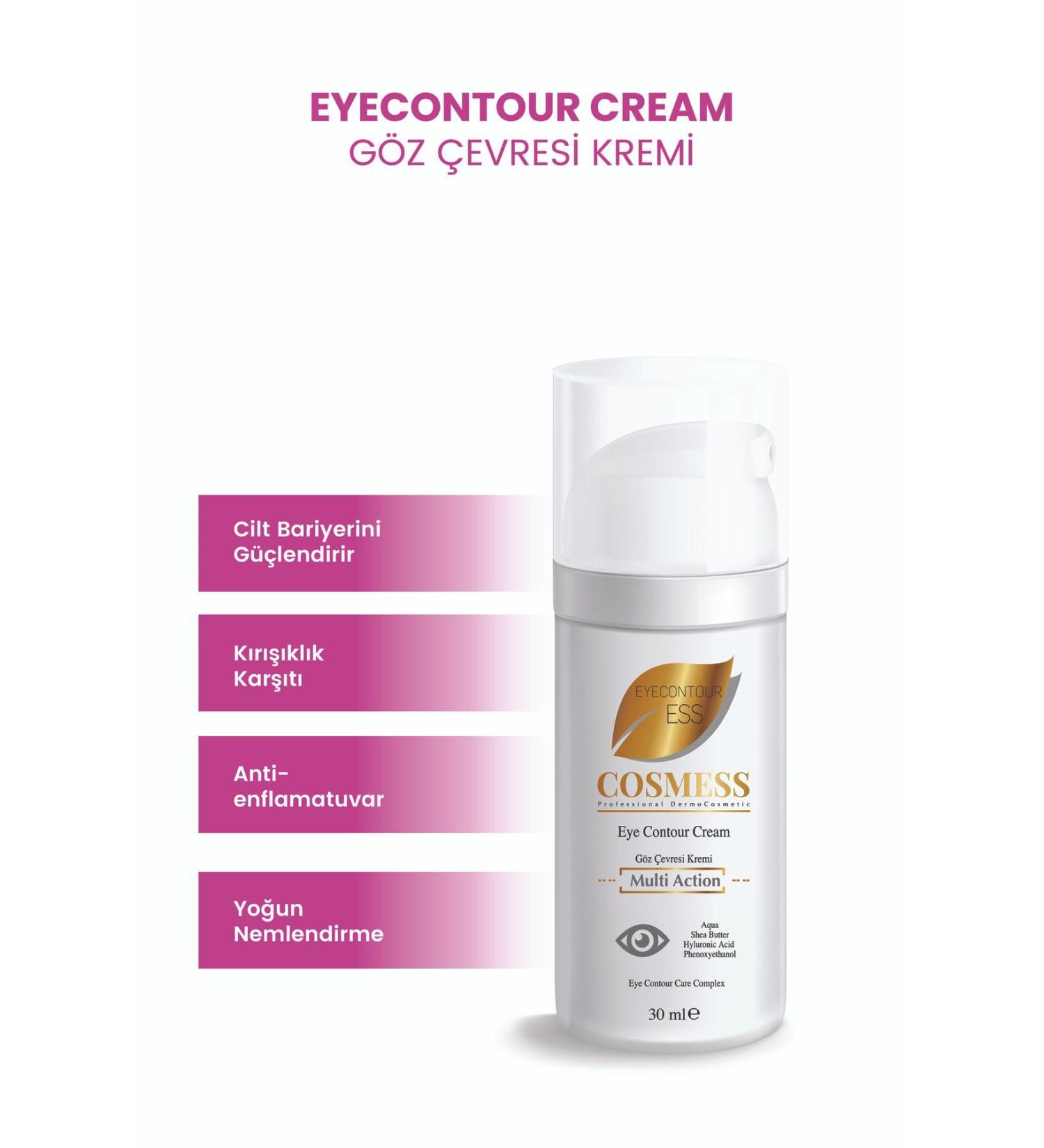 Cosmess Eye Contour Cream Anti Age Hyaluronic Acid 30 ml - Eyecontouress