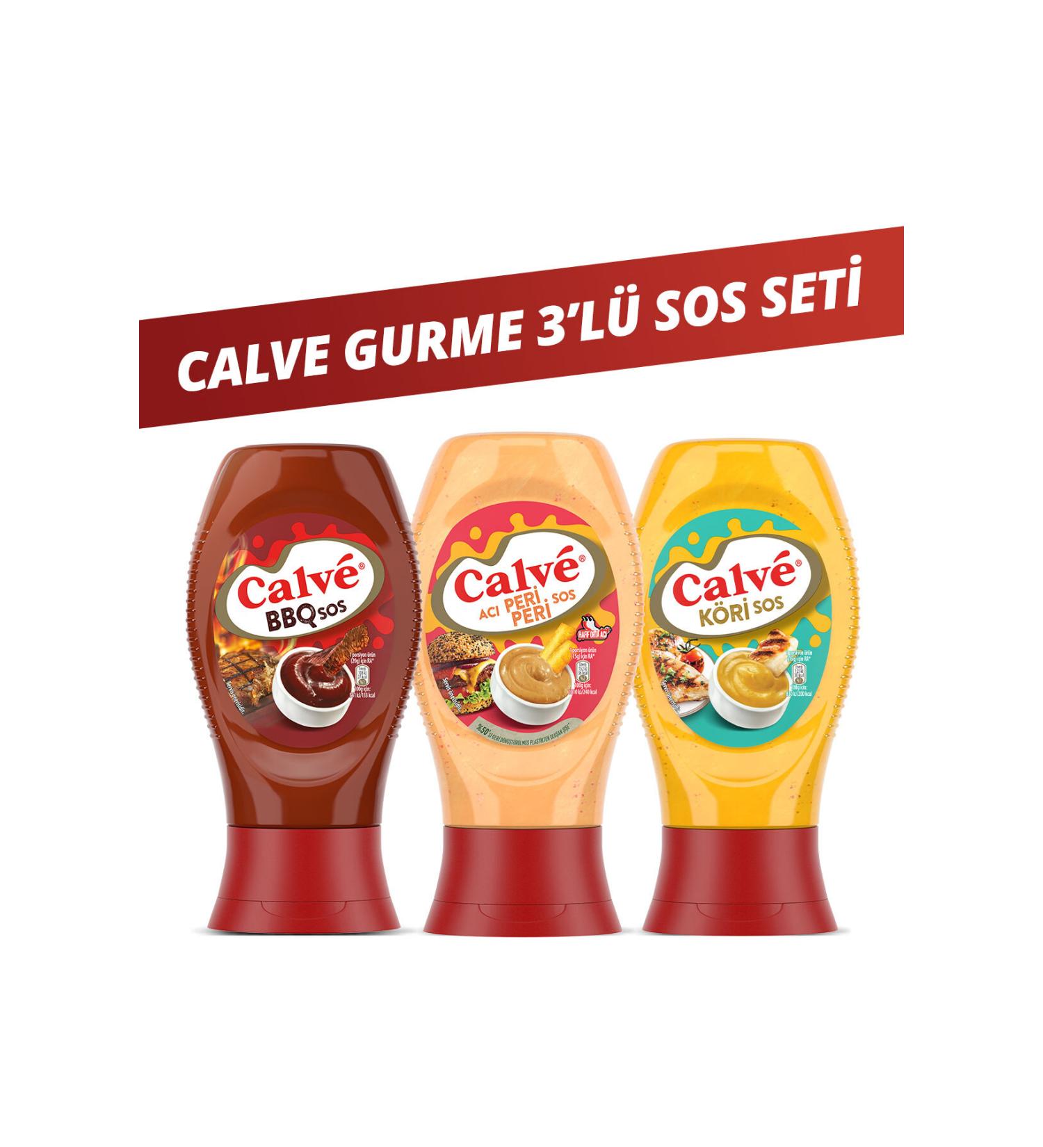 Calve Hot Peri Peri Sauce Mild Medium Hot 245 G Barbecue Sauce 290 G Curry Sauce 260 G - Buy Online on GoSupps.com