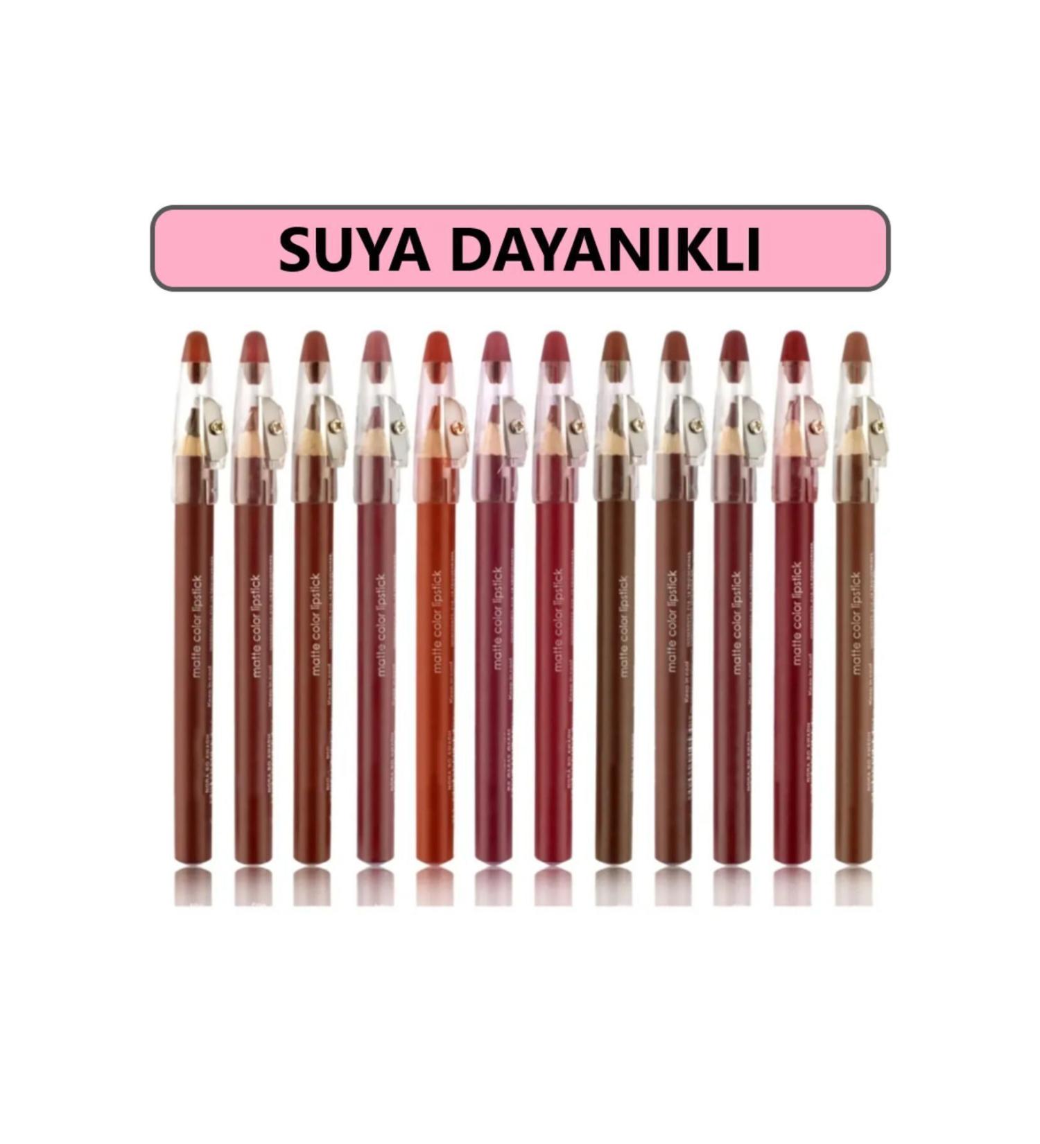 Lavider Self-Shaving Waterproof Thick 12 Color Lip Pencil