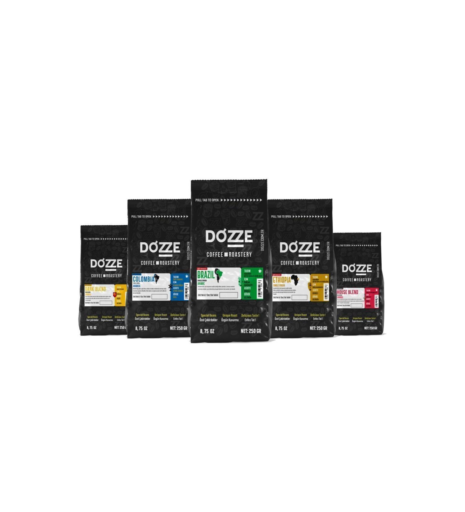 Dozze Coffee Introduction Set A 5x250gr