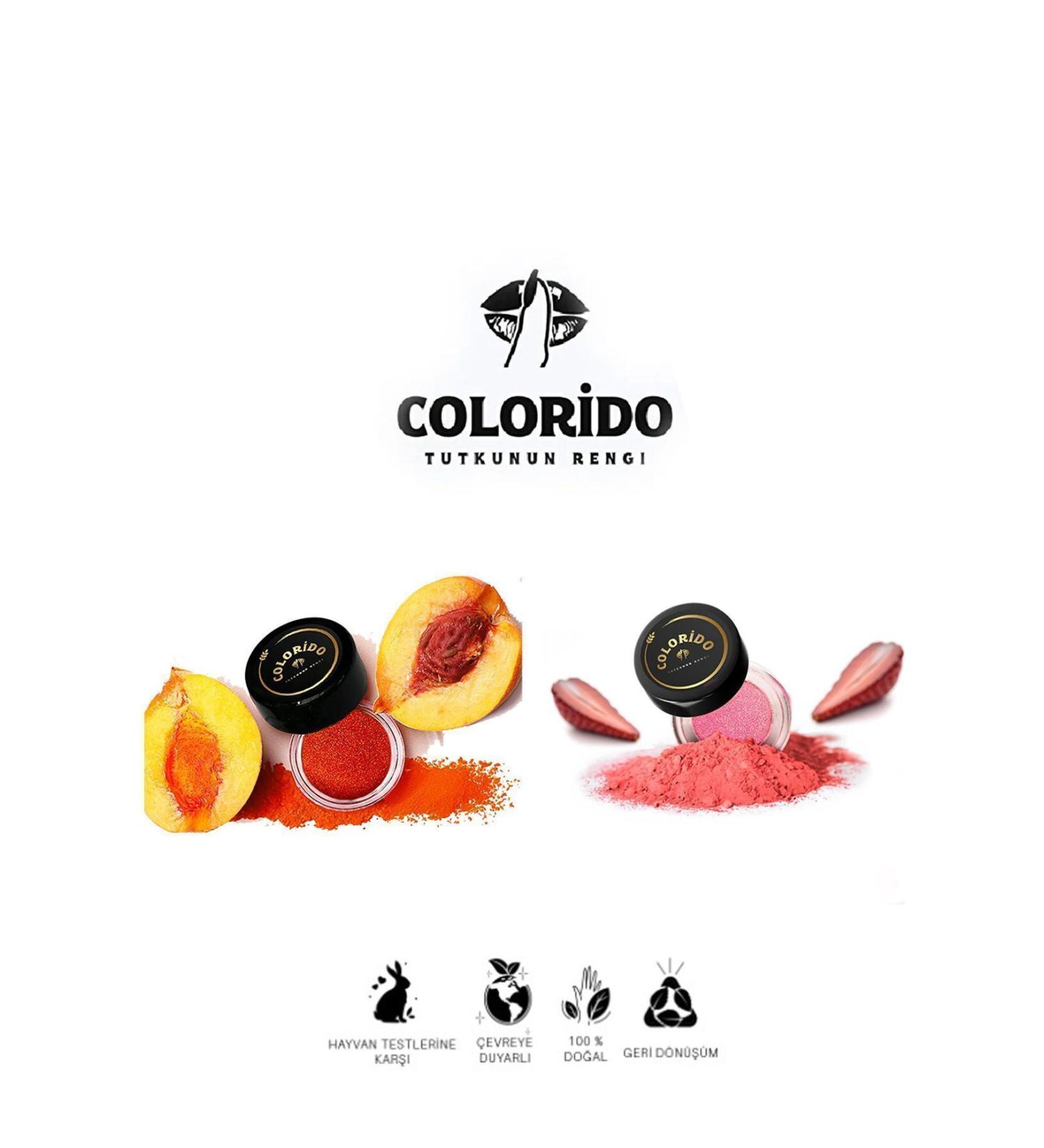 Colorido Cosmetics Colorido Naranja - Rosa Moisturizing - Antioxidant Luminous Balm (Natural Content Lipstick-Eyeshadow-Blush) - Buy Online on GoSupps.com