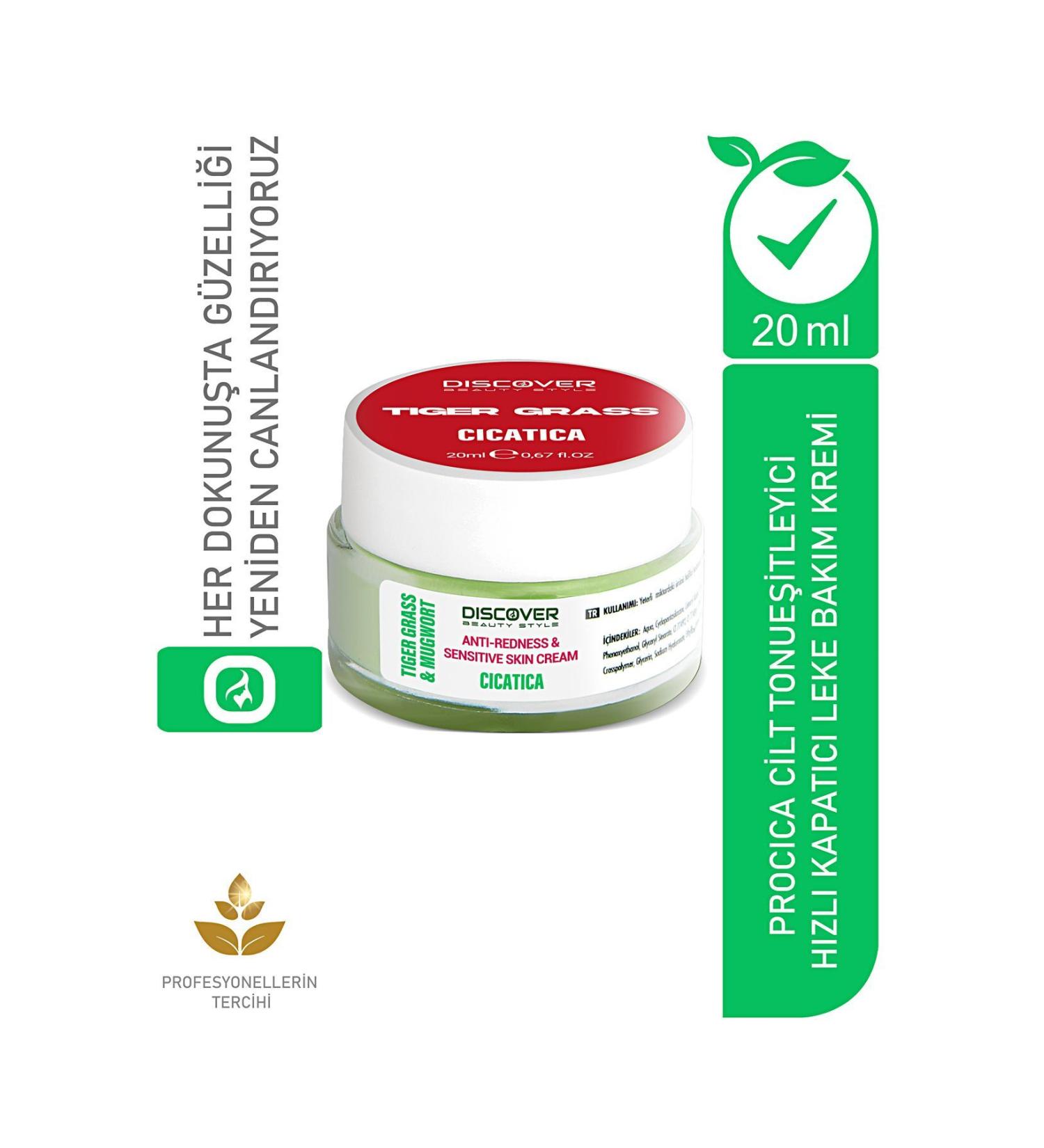 Discover Beauty Style Cica Tica Tiger Grass & Cream for Reddened and Sensitive Skin 20 ml - Buy Online on GoSupps.com