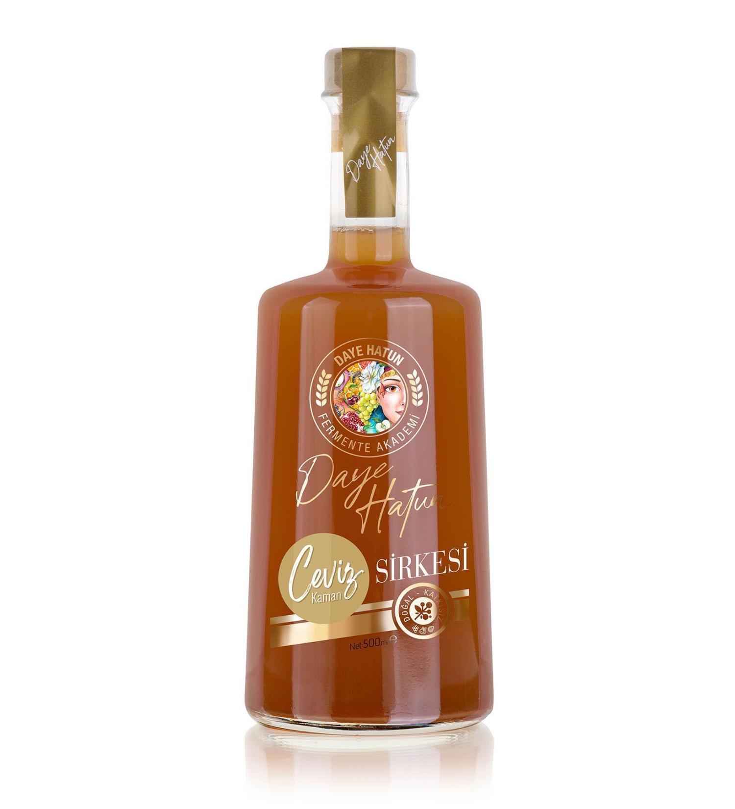DAYE HATUN Kaman Walnut Vinegar / Walnut Vinegar (Naturally Fermented Live Vinegar / 500 Ml) - Buy Online on GoSupps.com