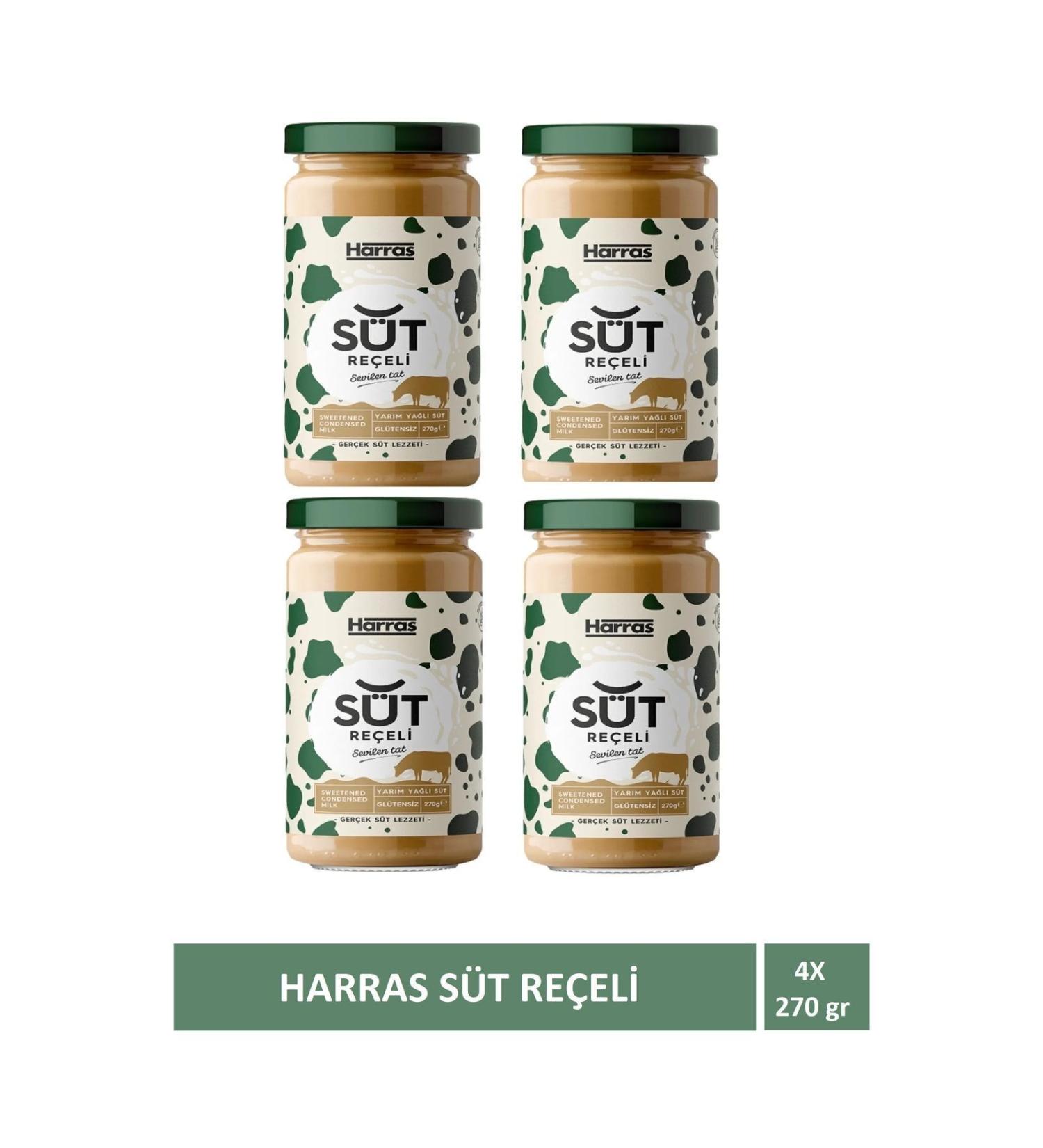 Harras Gluten-free Milk Jam 270 gr X 4 Pieces - Buy Online on GoSupps.com