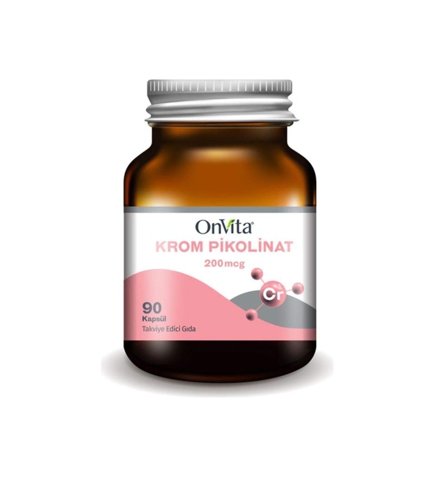 Onvita Chromium Picolinate 200 Mcg 90 Capsules - Buy Online on GoSupps.com