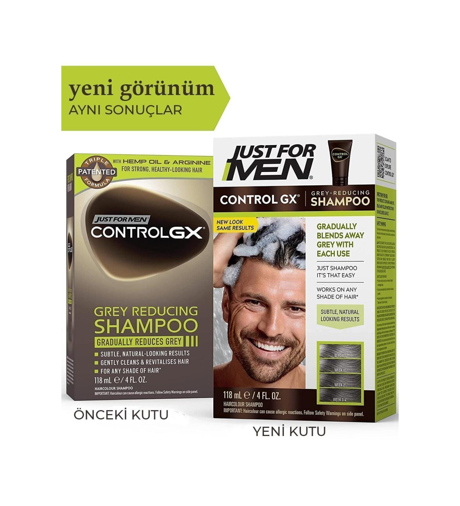 Just For Men Controlgx Hair Blackening Shampoo 118 ml - Buy Online on GoSupps.com