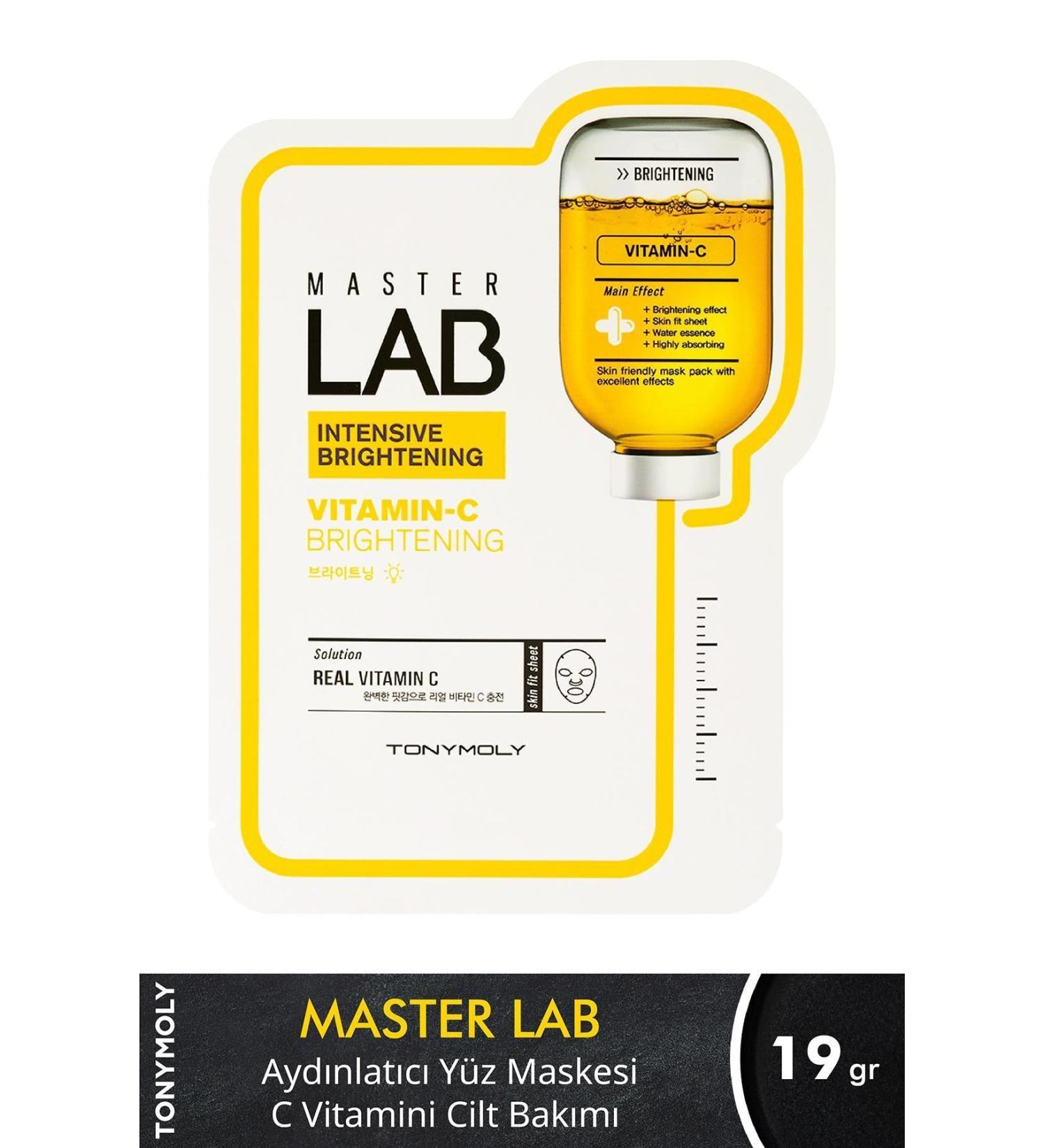 TONYMOLY Face Mask Master Lab Brightening Vitamin C Skin Care (1 Piece) - Buy Online on GoSupps.com