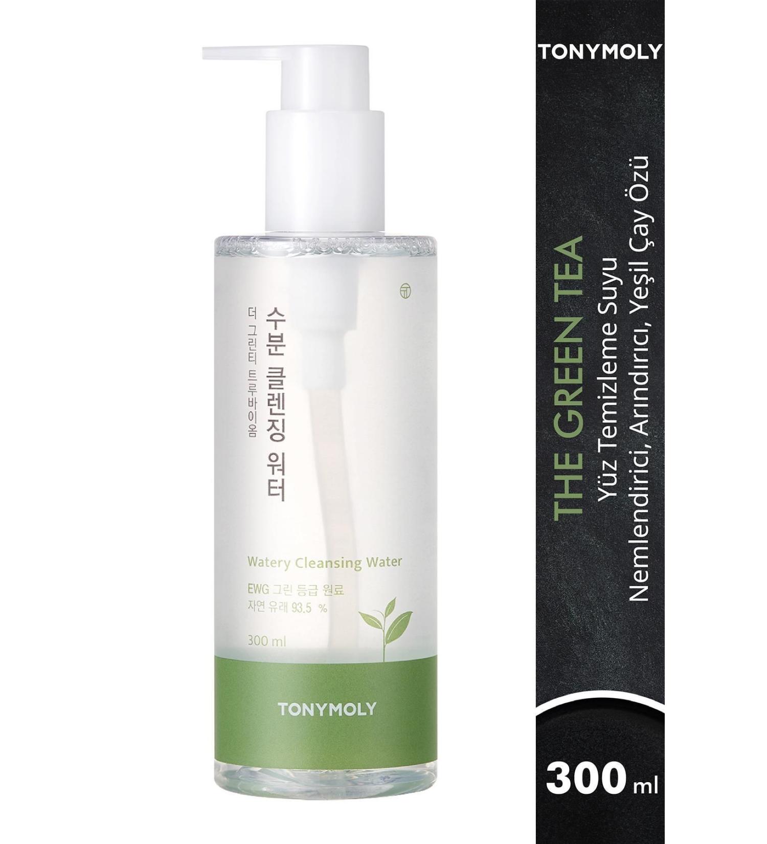 TONYMOLY Facial Cleansing Water The Green Tea True Biome Moisturizing Green Tea Skin Care 300ml