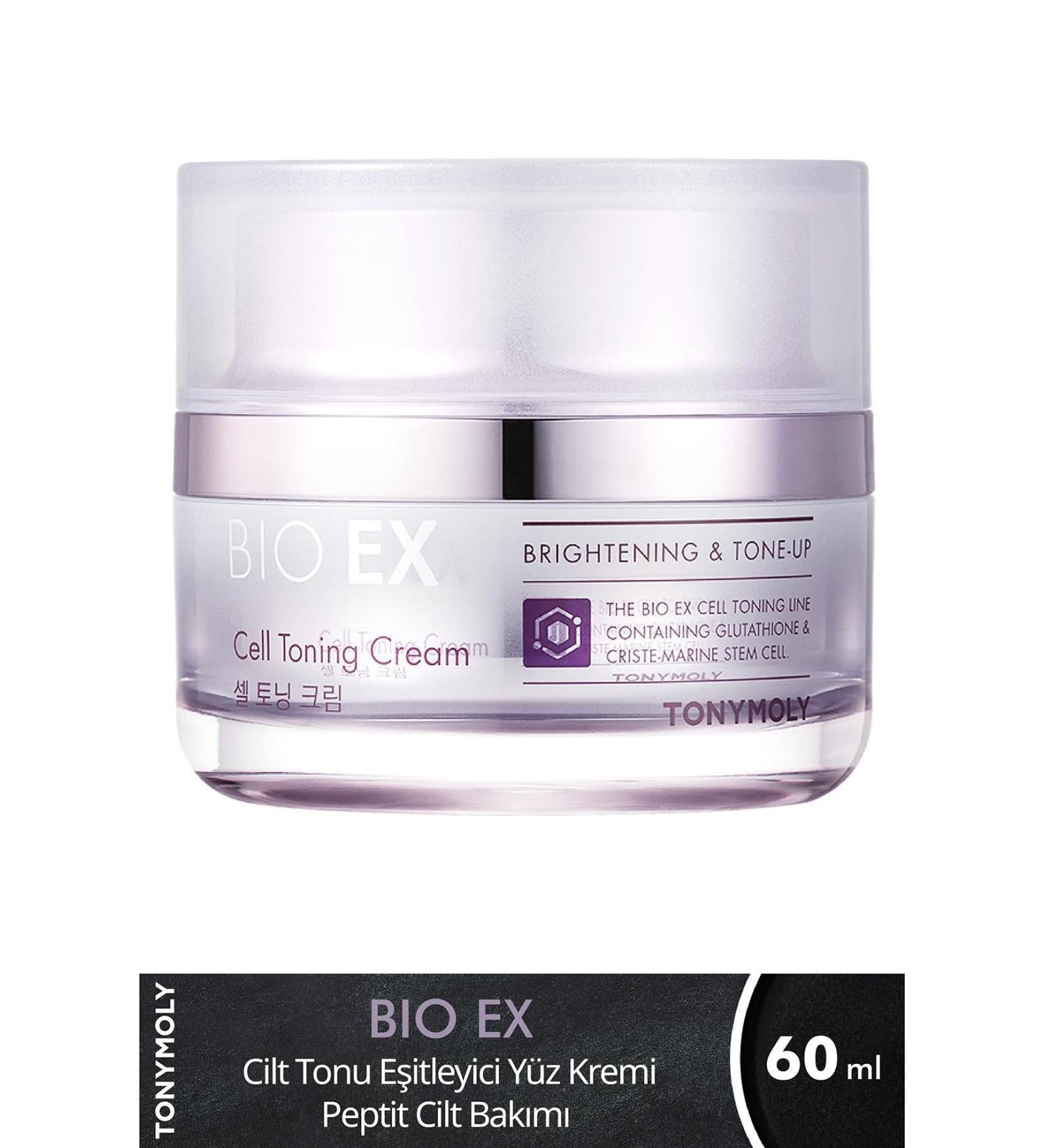 TONYMOLY Face Cream Bio Ex Cell Skin Tone Equalizing Peptide Skin Care 60ml