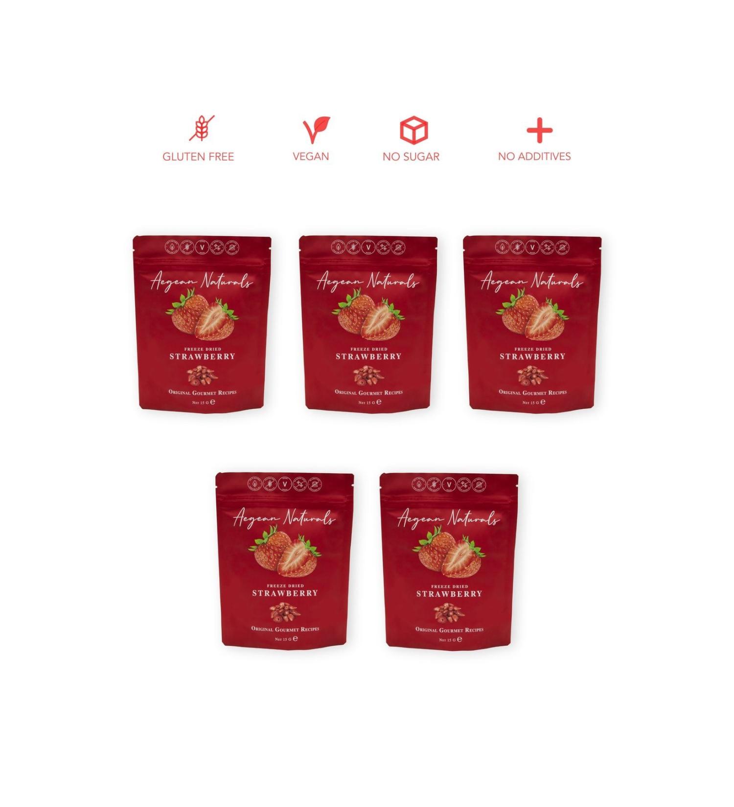 Aegean Naturals Freeze Dry / Freeze Dried 5 Crispy Strawberries