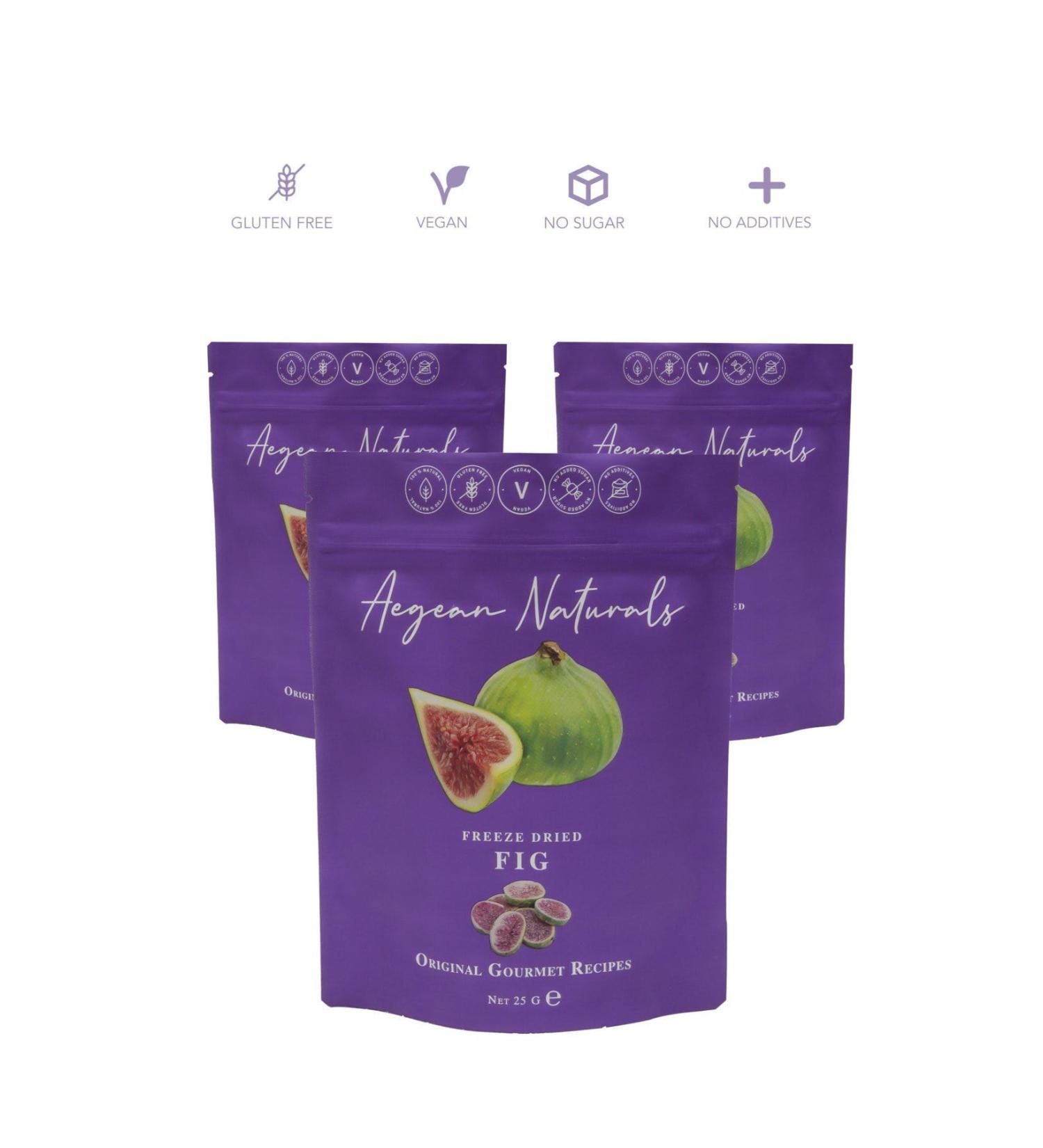 Aegean Naturals Freeze Dry / Freeze Dried 3 Crunchy Figs