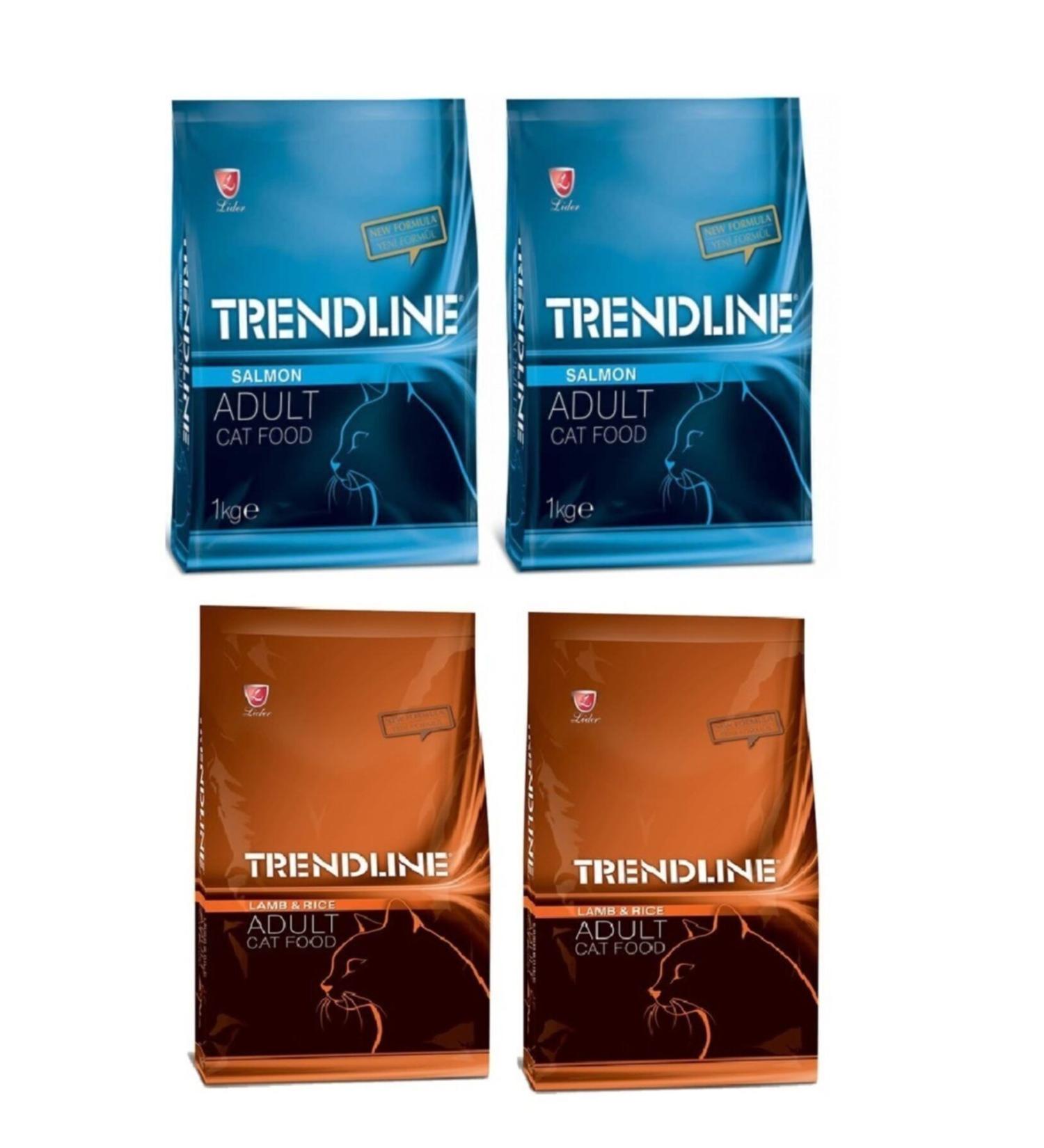 Trendline Lamb-Salmon Cat Food 1000 gr X 4 Pieces