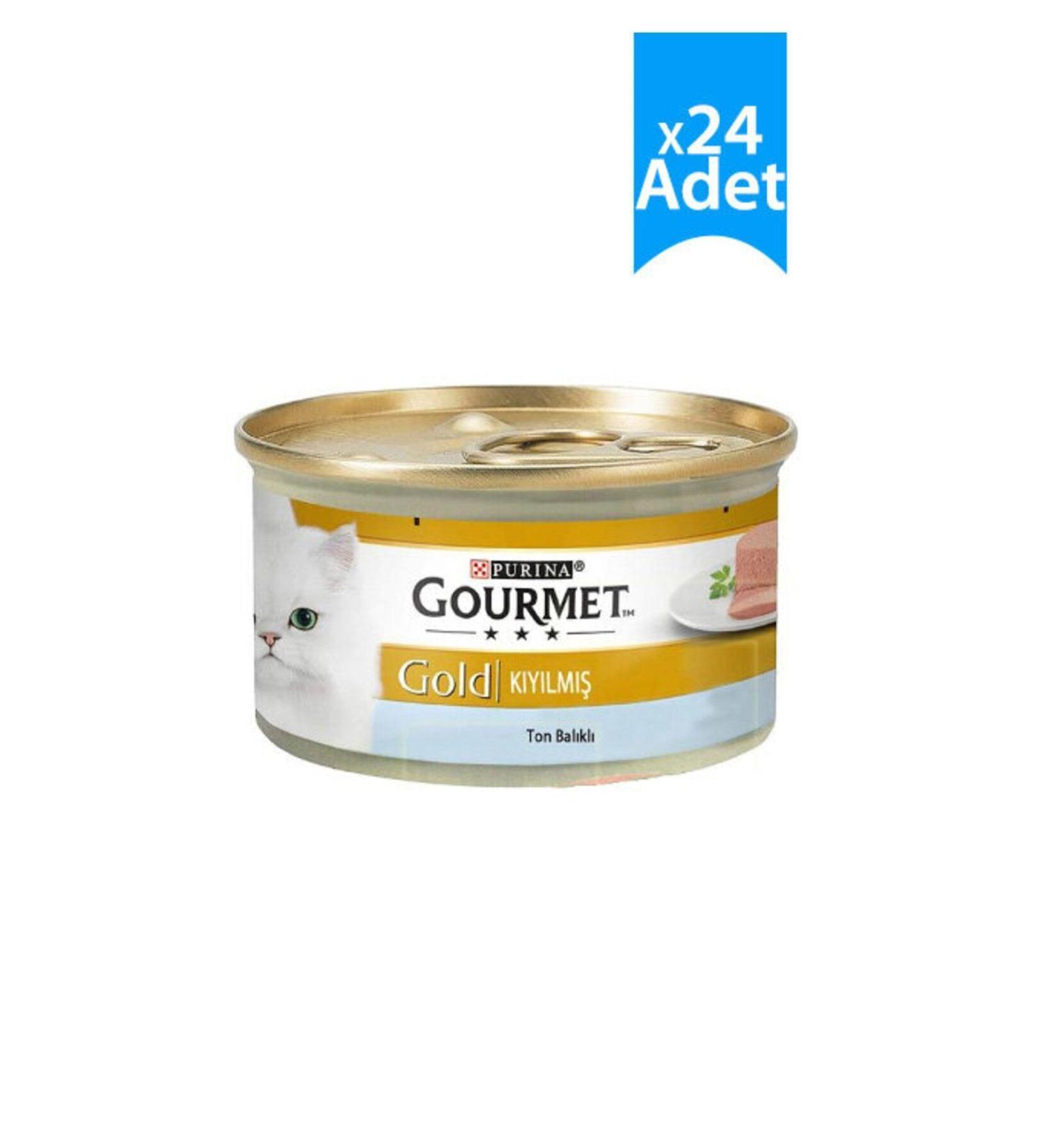 Gourmet Gold Canned Tuna Cat Food 85 gr X 24 Pieces