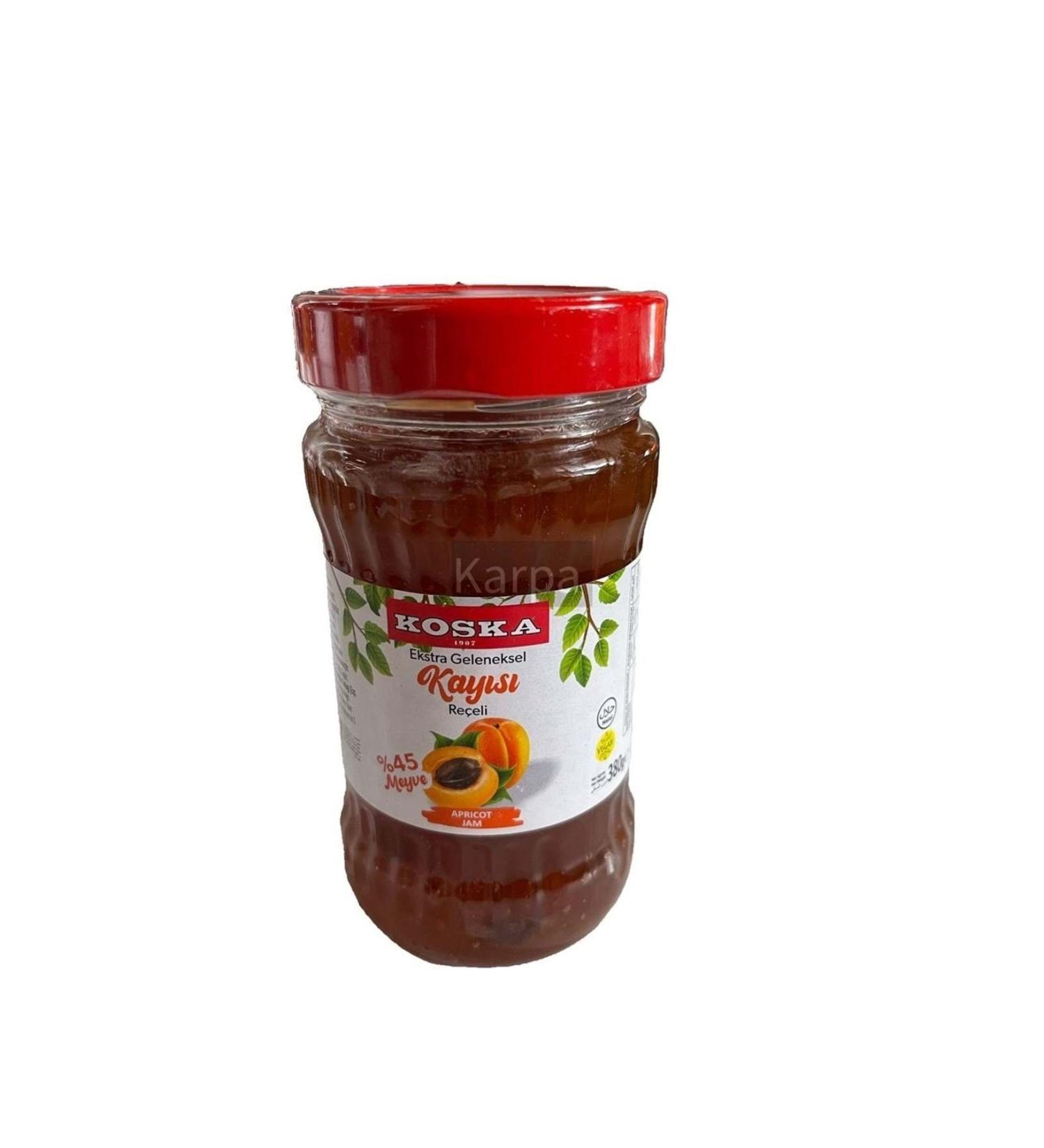 Koska Extra Traditional Apricot Jam 380 gr 12 Pieces