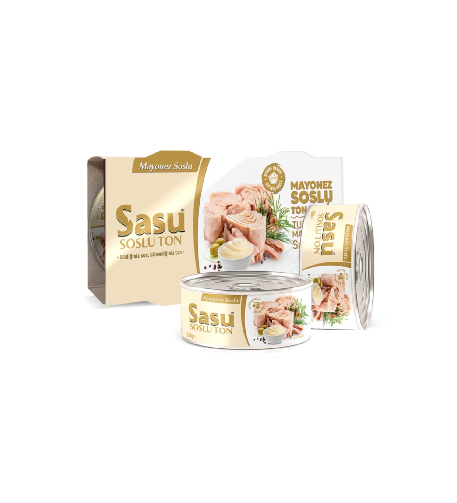 SASU SAUCE Tuna with Sasu Mayonnaise Sauce 6x160g Large Piece