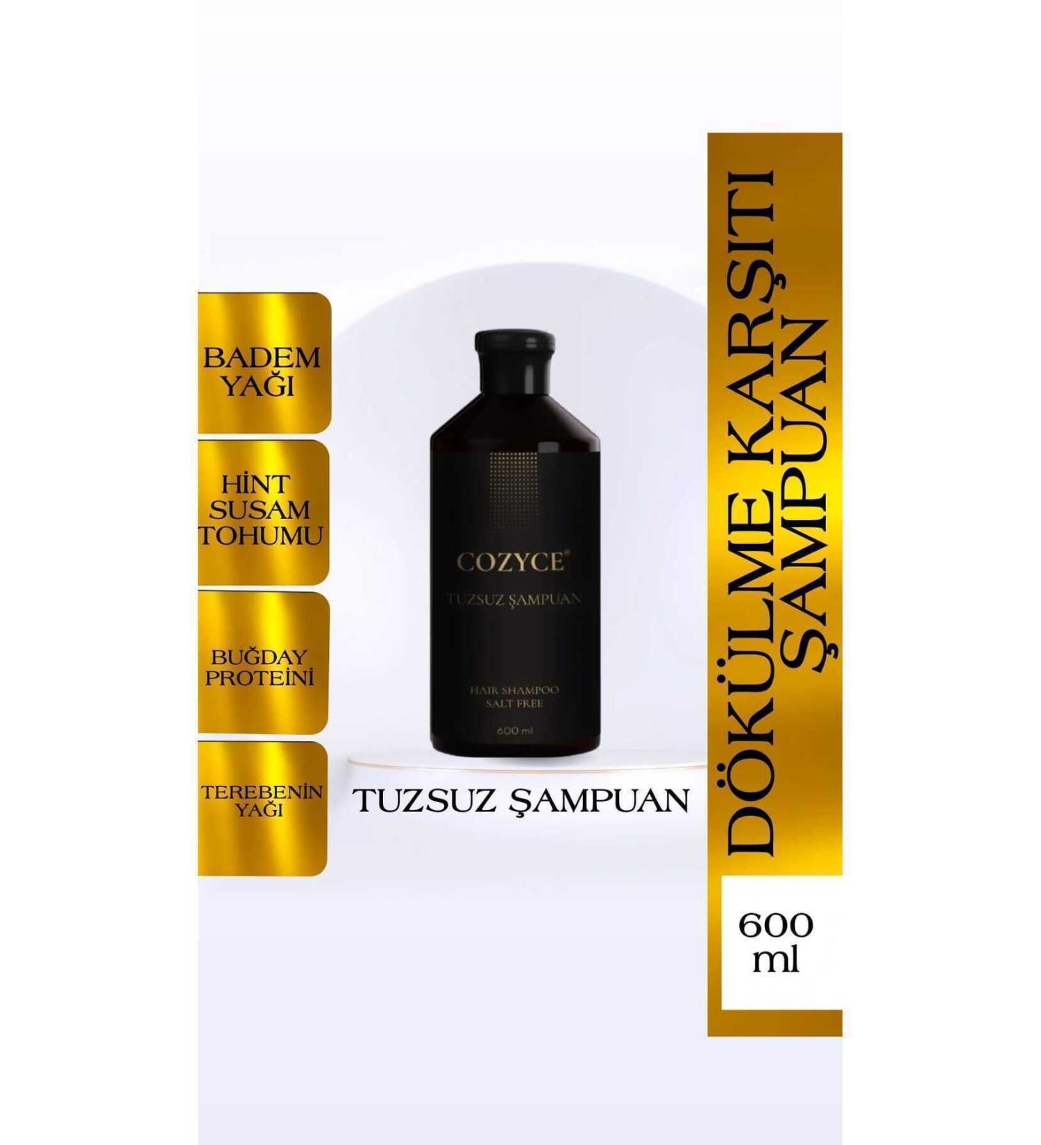 Cozyce Protein Anti Hair Loss Fast Hair Growth Salt-Free Shampoo Sulfate-Free - Protein & Keratin 600 ml - Buy Online on GoSupps.com