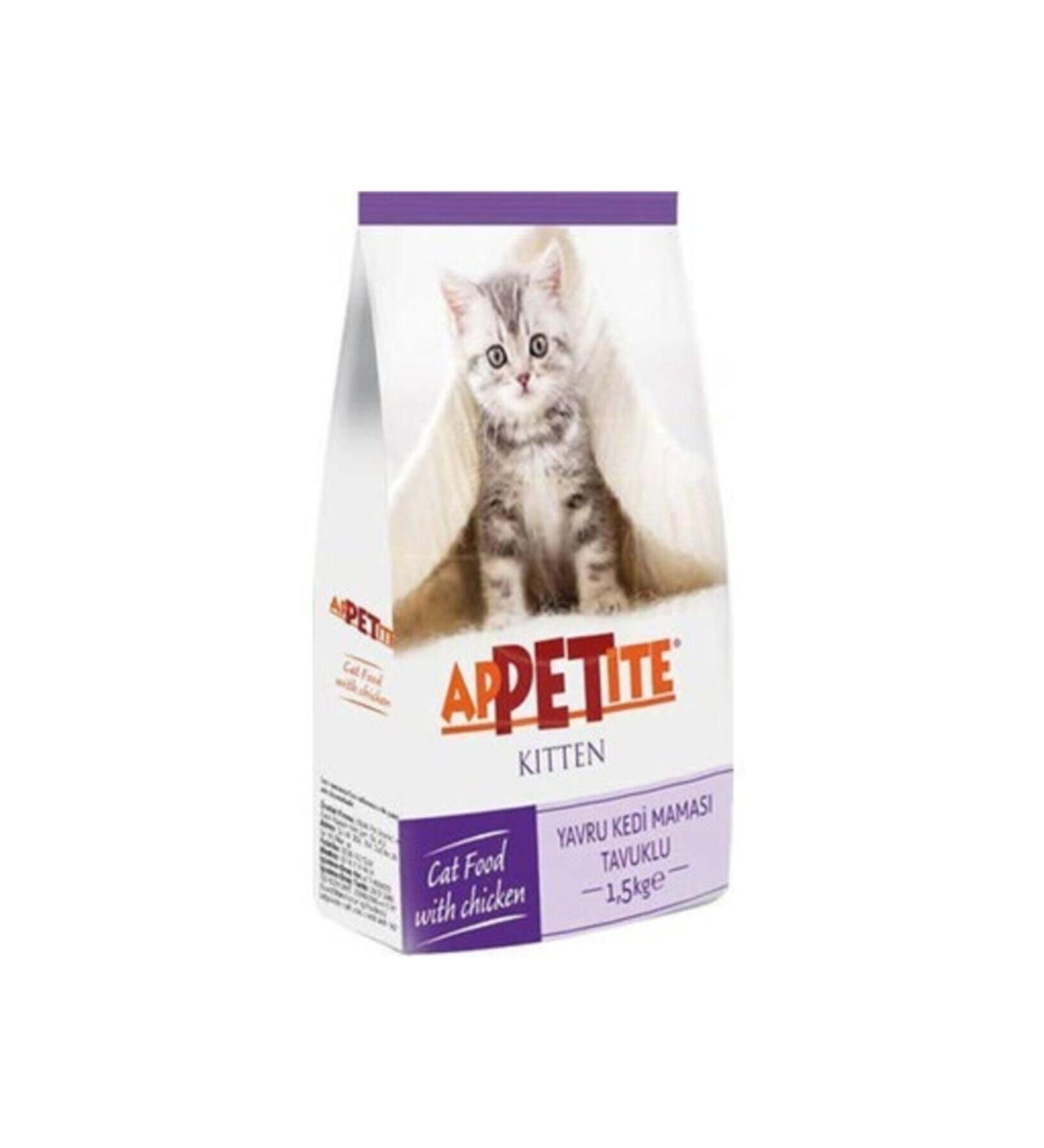 Appettite Appetite Kitten Chicken Meat Kitten Cat Food 1.5 Kg