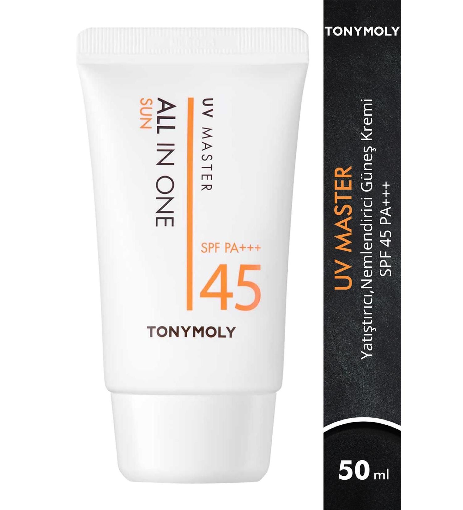 TONYMOLY Sun Cream Uv Master All In One Moisturizing Fruit And Flower Essence SPF 45 Pa 50ml - Buy Online on GoSupps.com