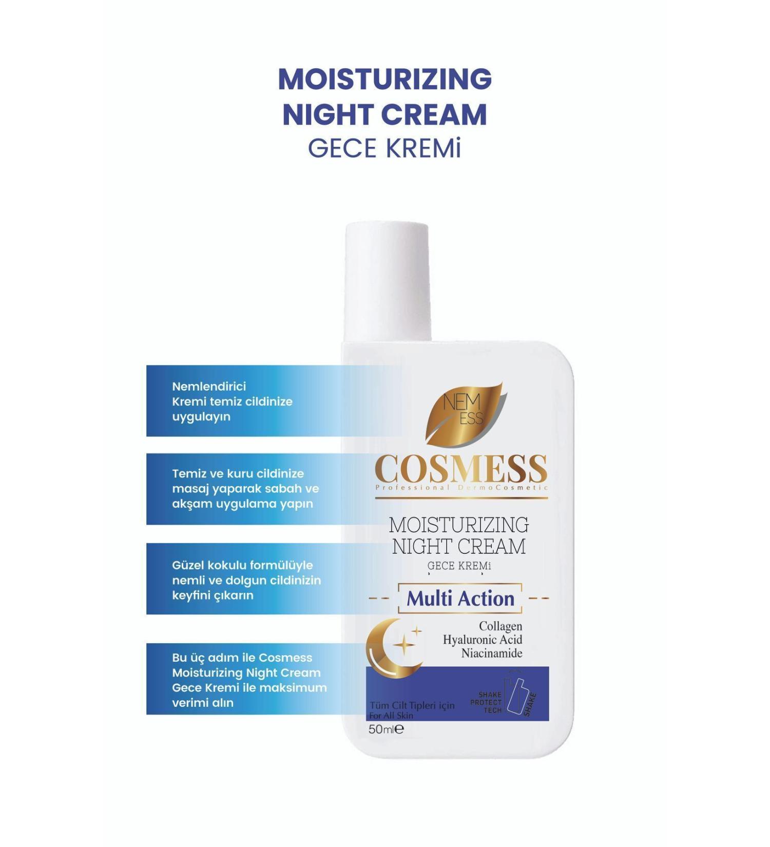 Cosmess Facial Moisturizer Smart Pigment Night Cream 50 ml