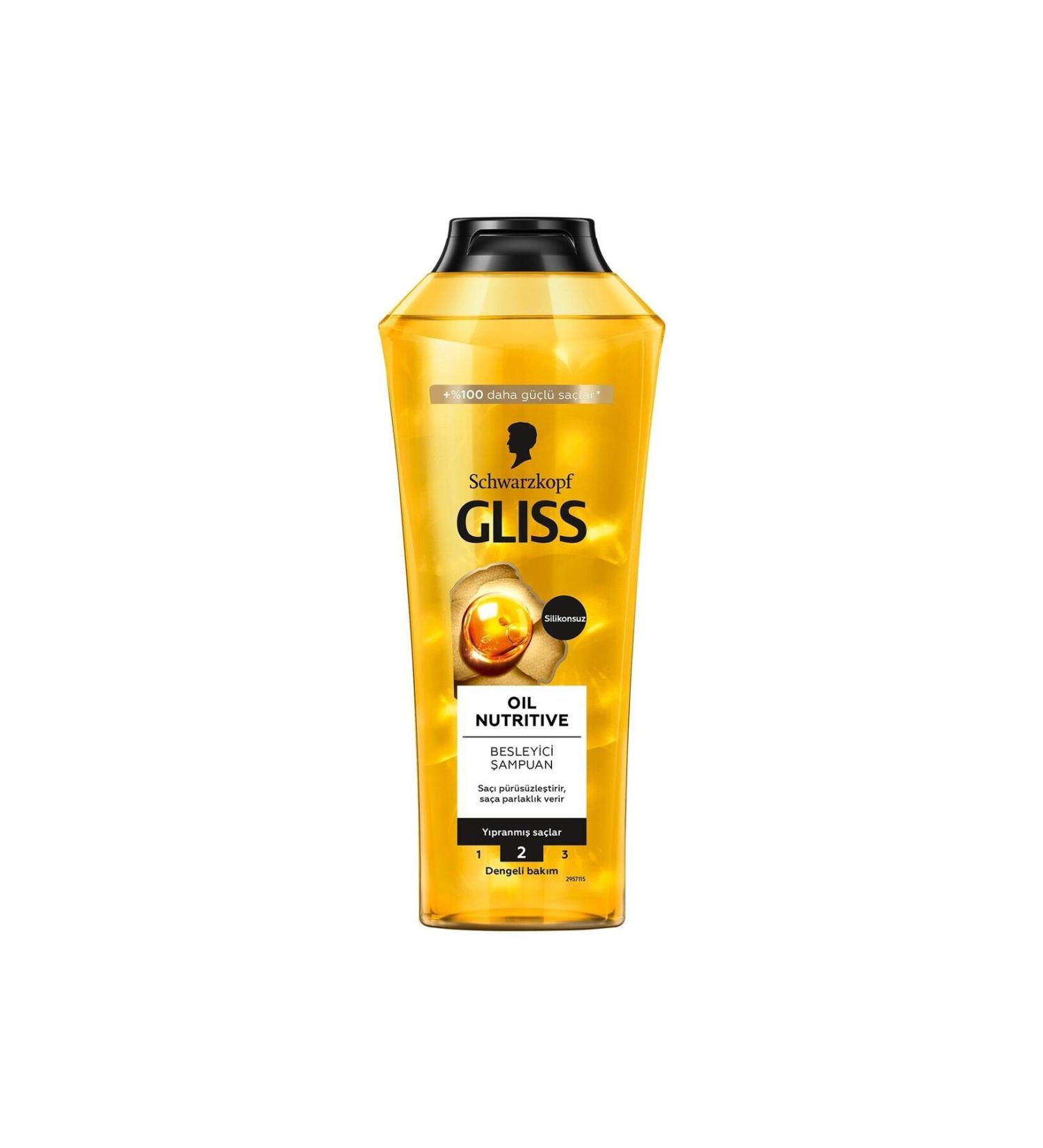 Gliss Schwarzkopf Gliss Oil Nutritive Nourishing & Shine Shampoo 400 Ml - Buy Online on GoSupps.com
