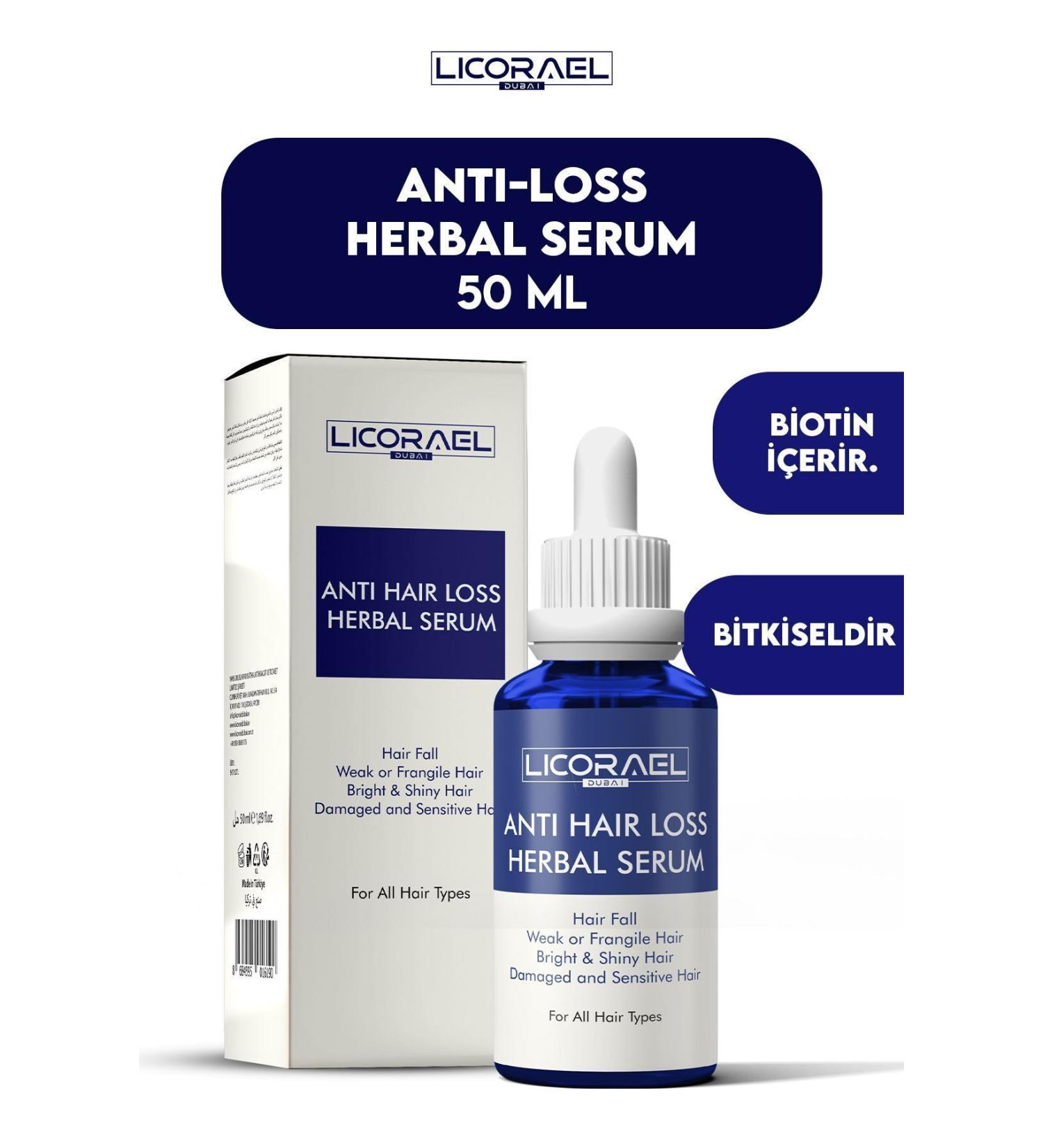 Licorael Dubai Anti Hair Loss Herbal Serum Anti Hair Loss Herbal Serum 50ml - Buy Online on GoSupps.com