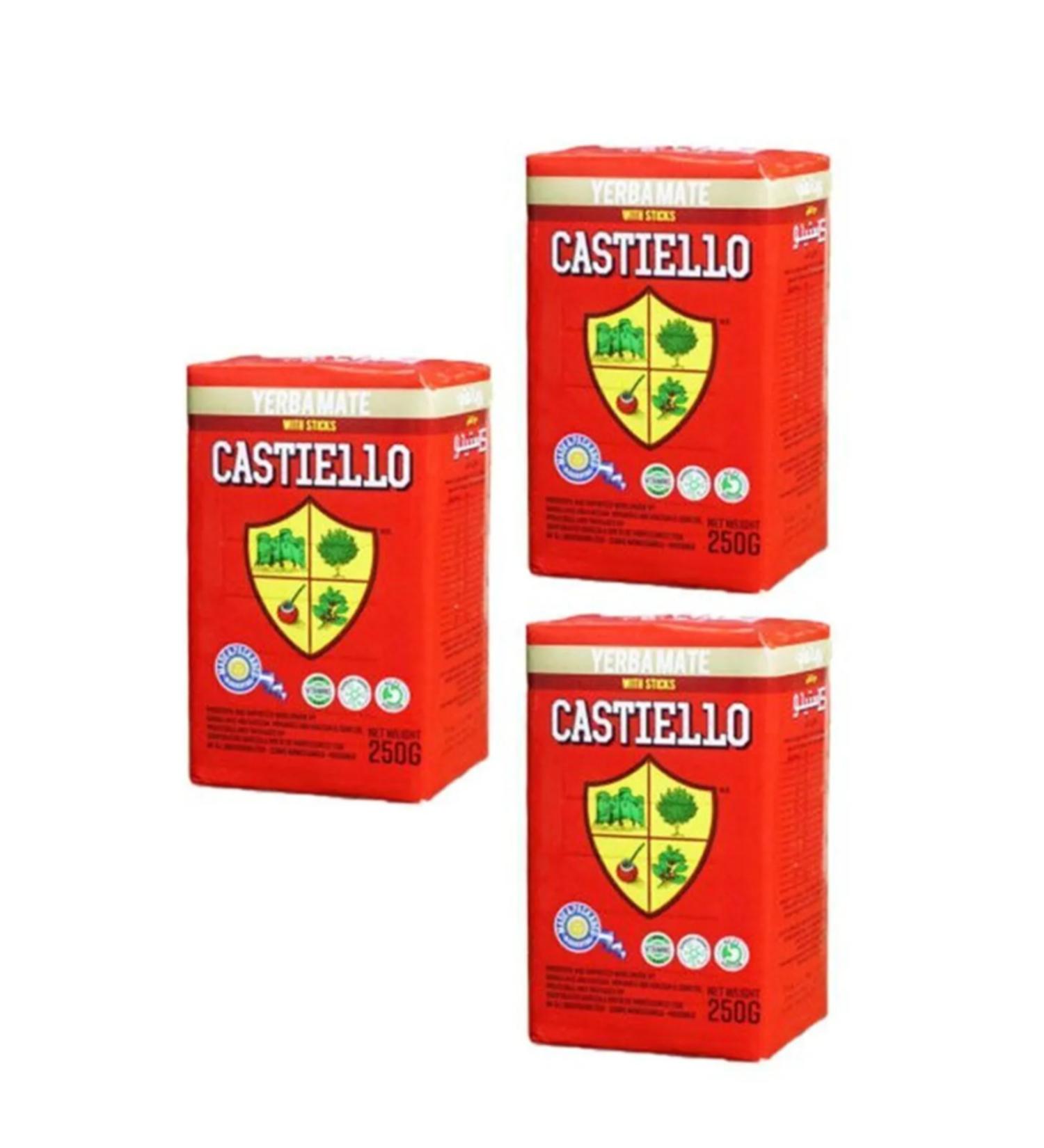 Castiello Organic Argentinian Yerba Mate Tea 250 gr X3 PIECES - Buy Online on GoSupps.com