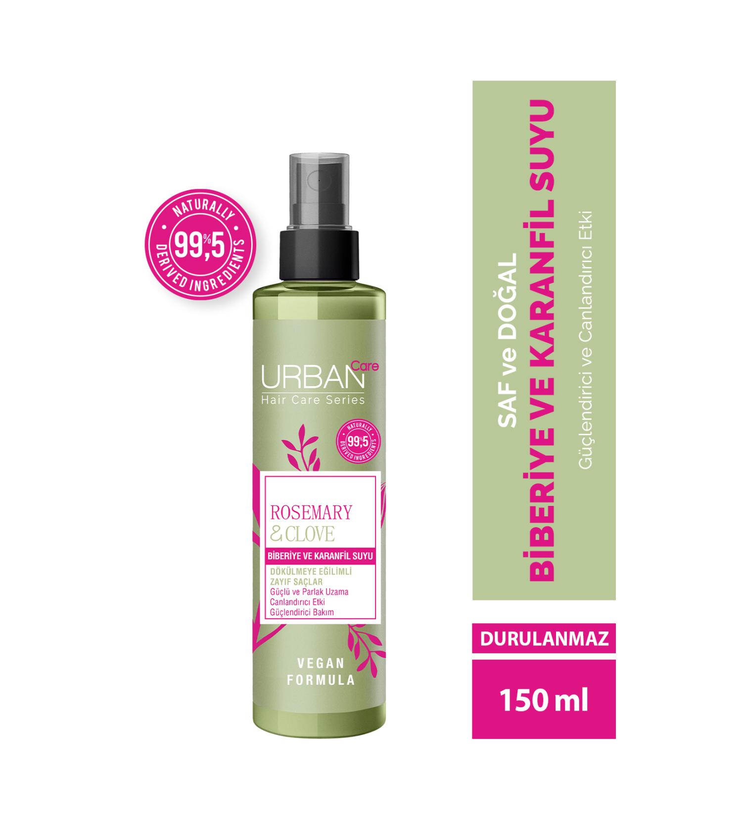 Urban Care Rosemary & Clove Rosemary and Clove Water 99.5% Natural and Pure 150 ml - Buy Online on GoSupps.com