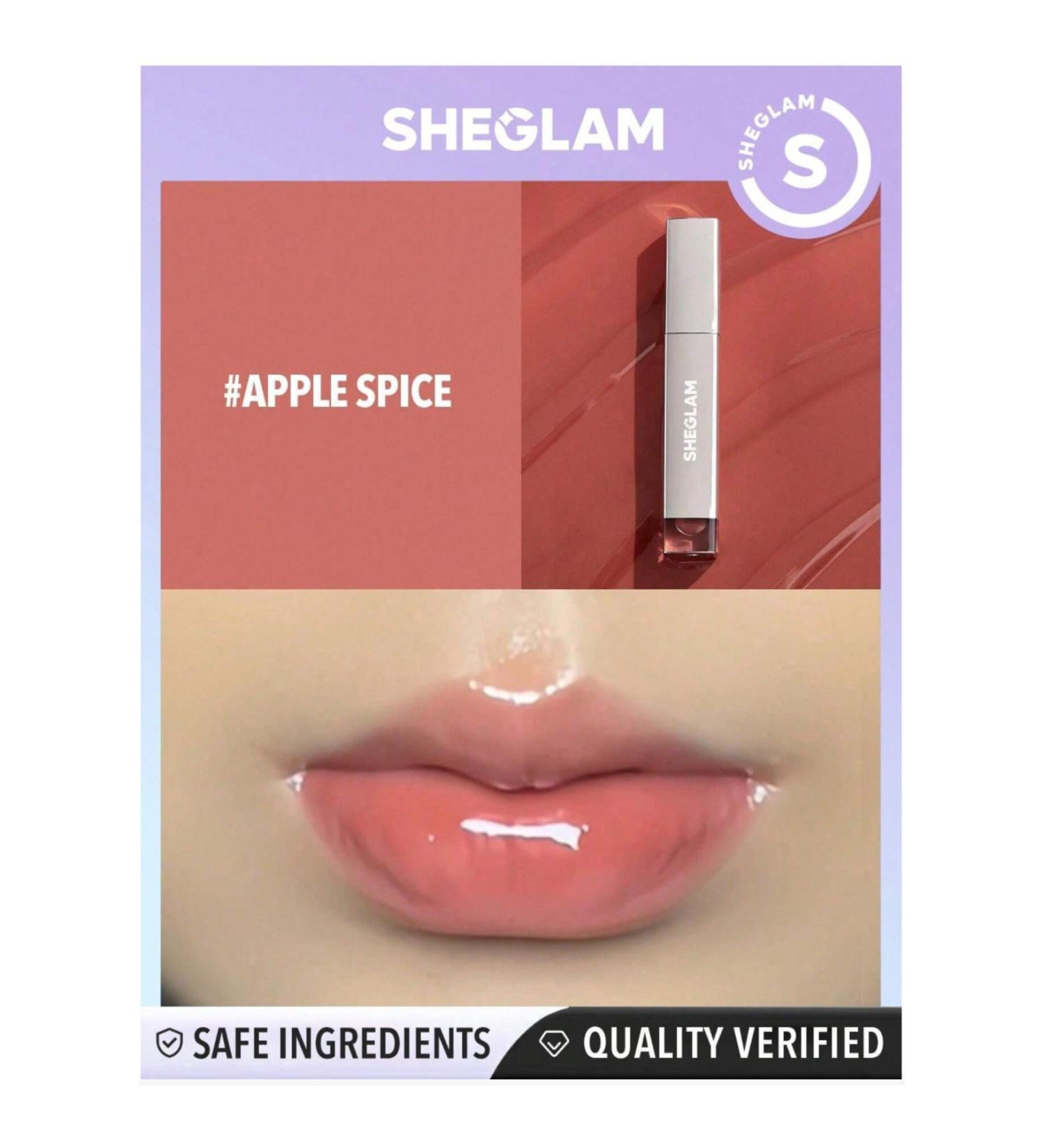 SHEGLAM Glaze Daze Lip Gloss-Apple Spice Shiny Tinted Lip Gloss High Gloss Finish Plumping Lip Care - Buy Online on GoSupps.com