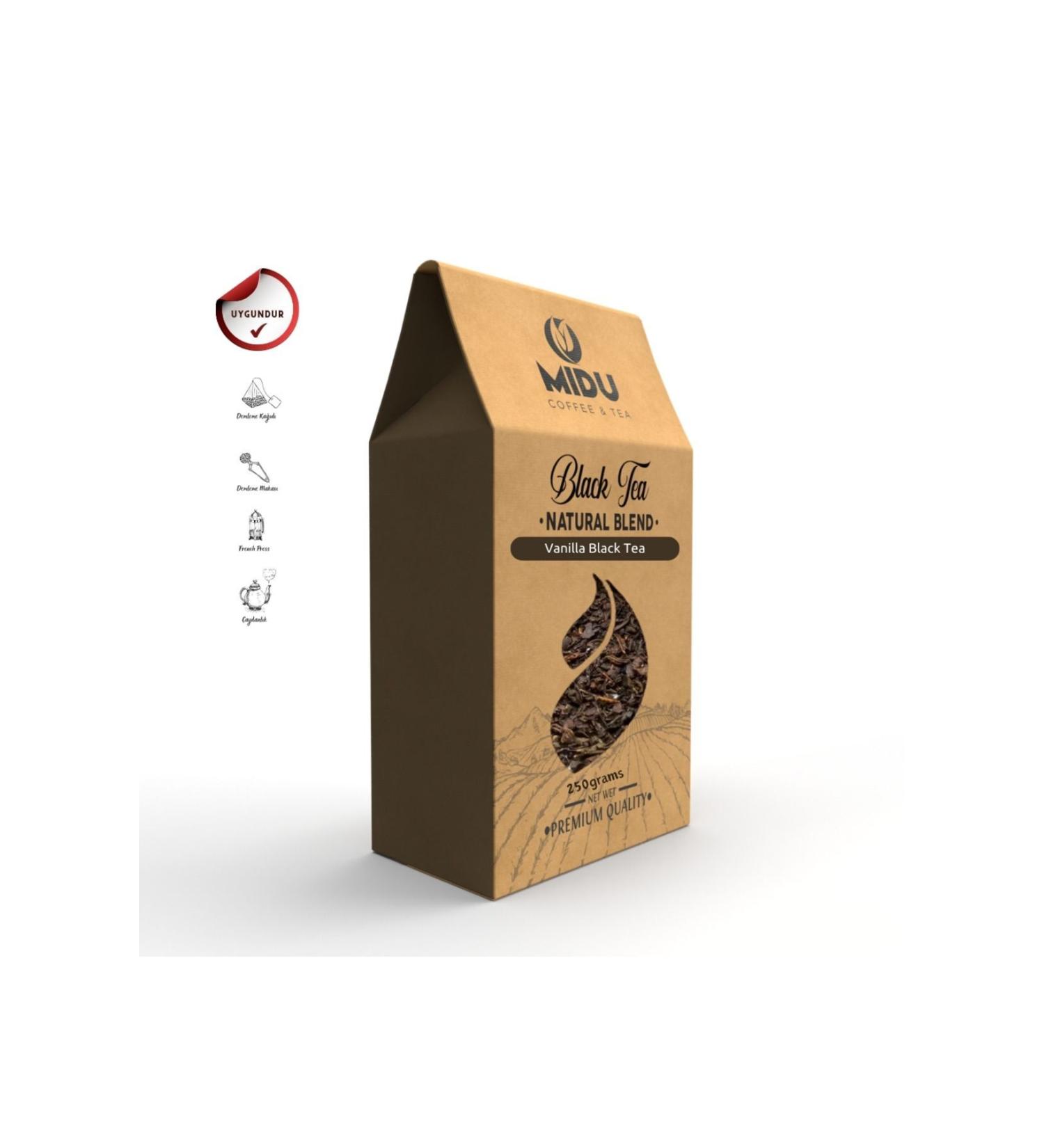 MIDU COFFEE & TEA VANILLA BLACK TEA 250 GR