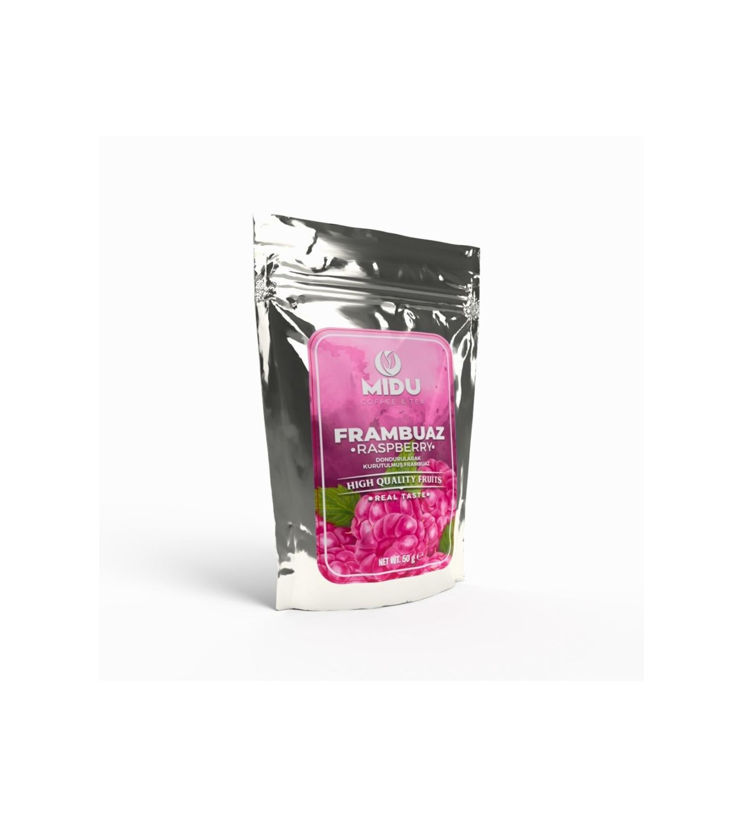 MIDU COFFEE & TEA FREEZE DRY RASPBERRY 50 GR